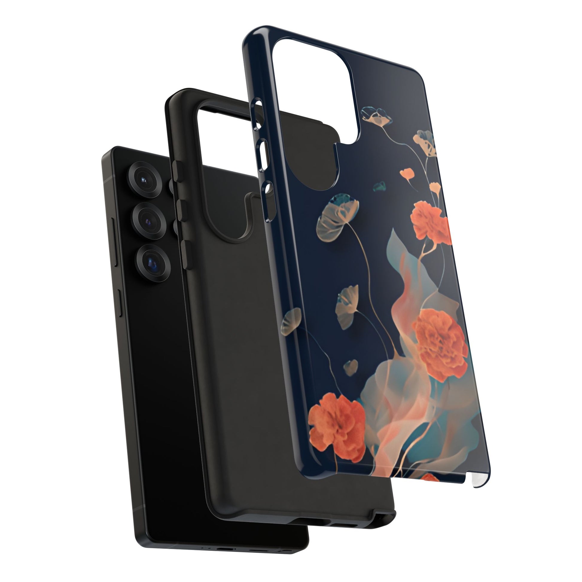 Lotus Reverie - Elegant Artistic Floral Samsung Galaxy S25 Ultra Tough Phone Case - Painterly Lotus Blossom Design
