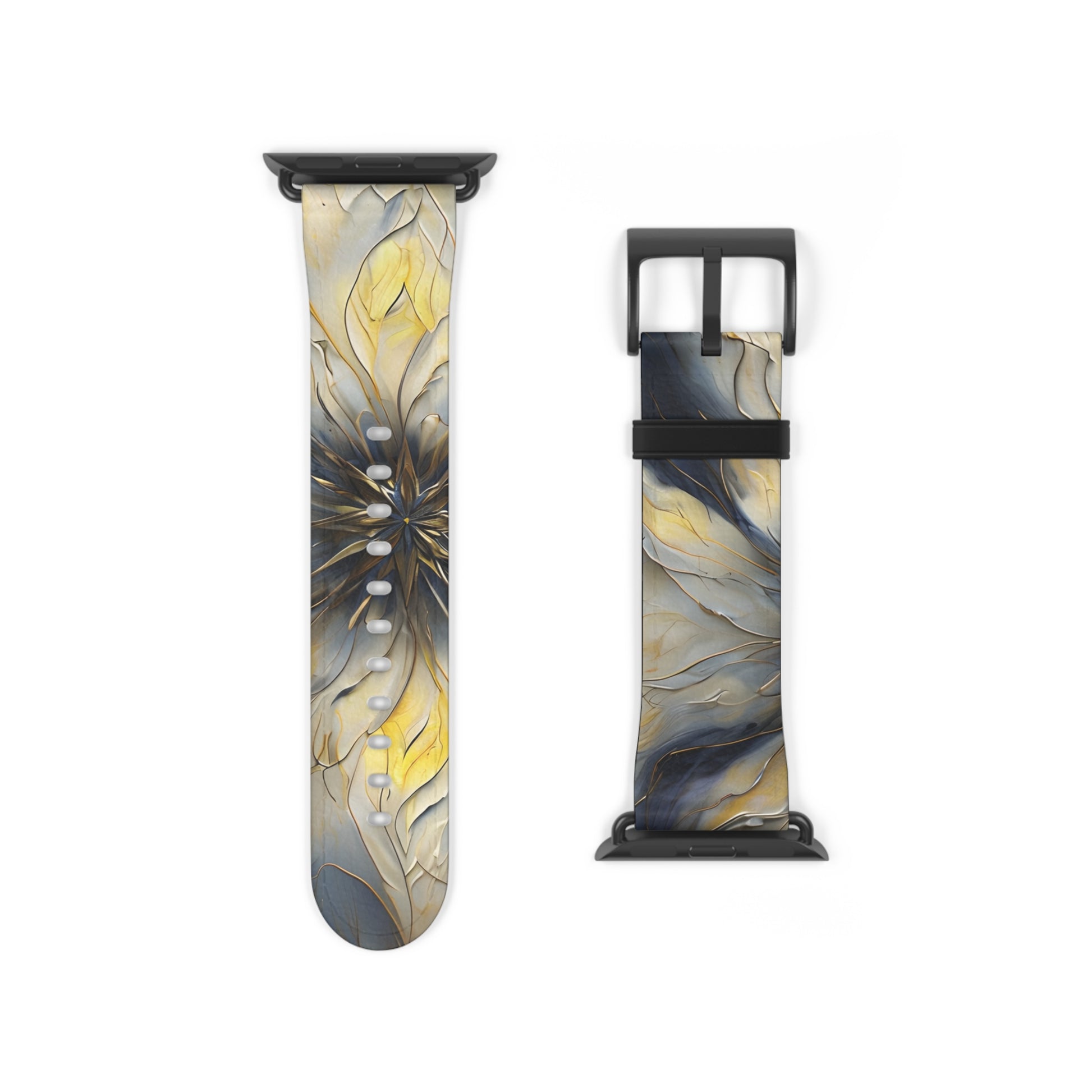 Luminous Petal Designer Watch Band - Artistic Nylon Strap for Apple Watch - Premium, Comfortable, Gift-Ready