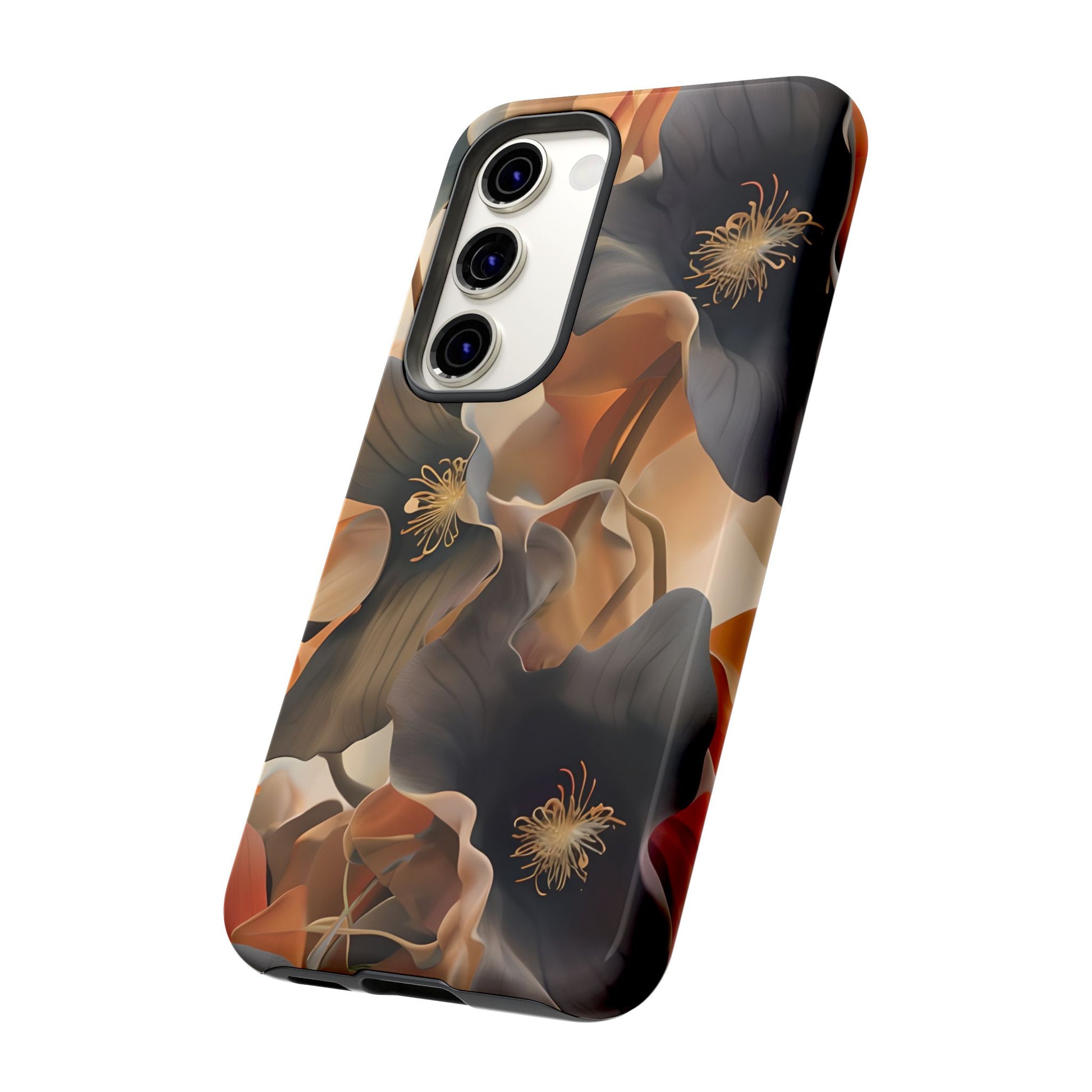 Autumn Ember - Moody Floral Art Samsung Galaxy S23 Tough Phone Case - Warm Earthy Botanical Design