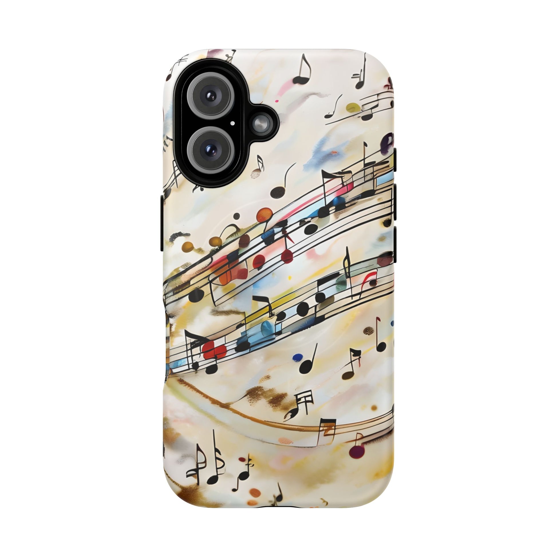 Melodic Flow Abstract Music Notes iPhone 16 MagSafe Case