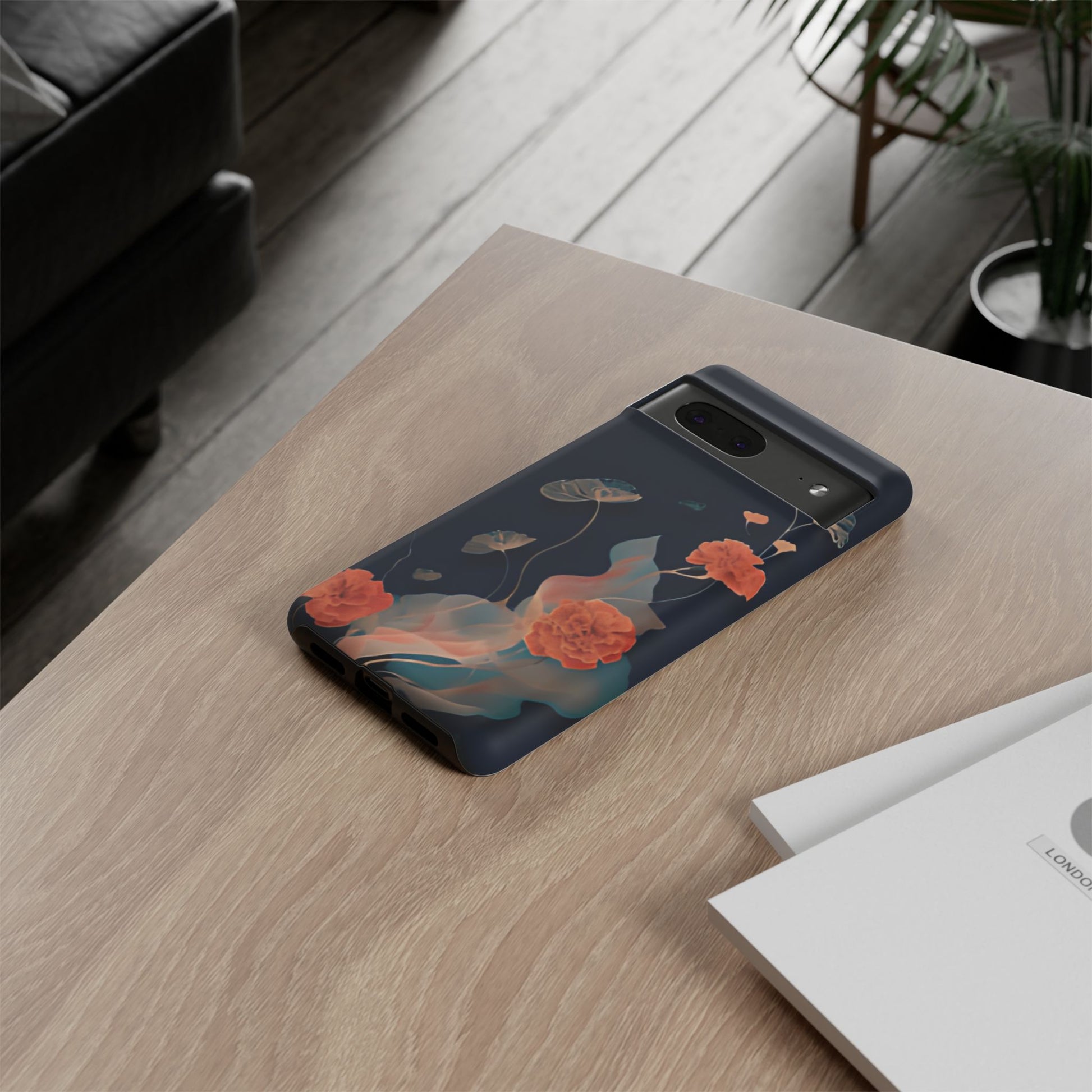 Lotus Reverie - Elegant Artistic Floral Google Pixel 7 Tough Phone Case - Painterly Lotus Blossom Design