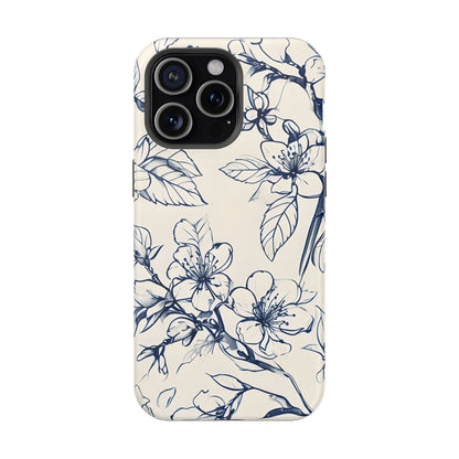 Blossom Sketch iPhone MagSafe Case
