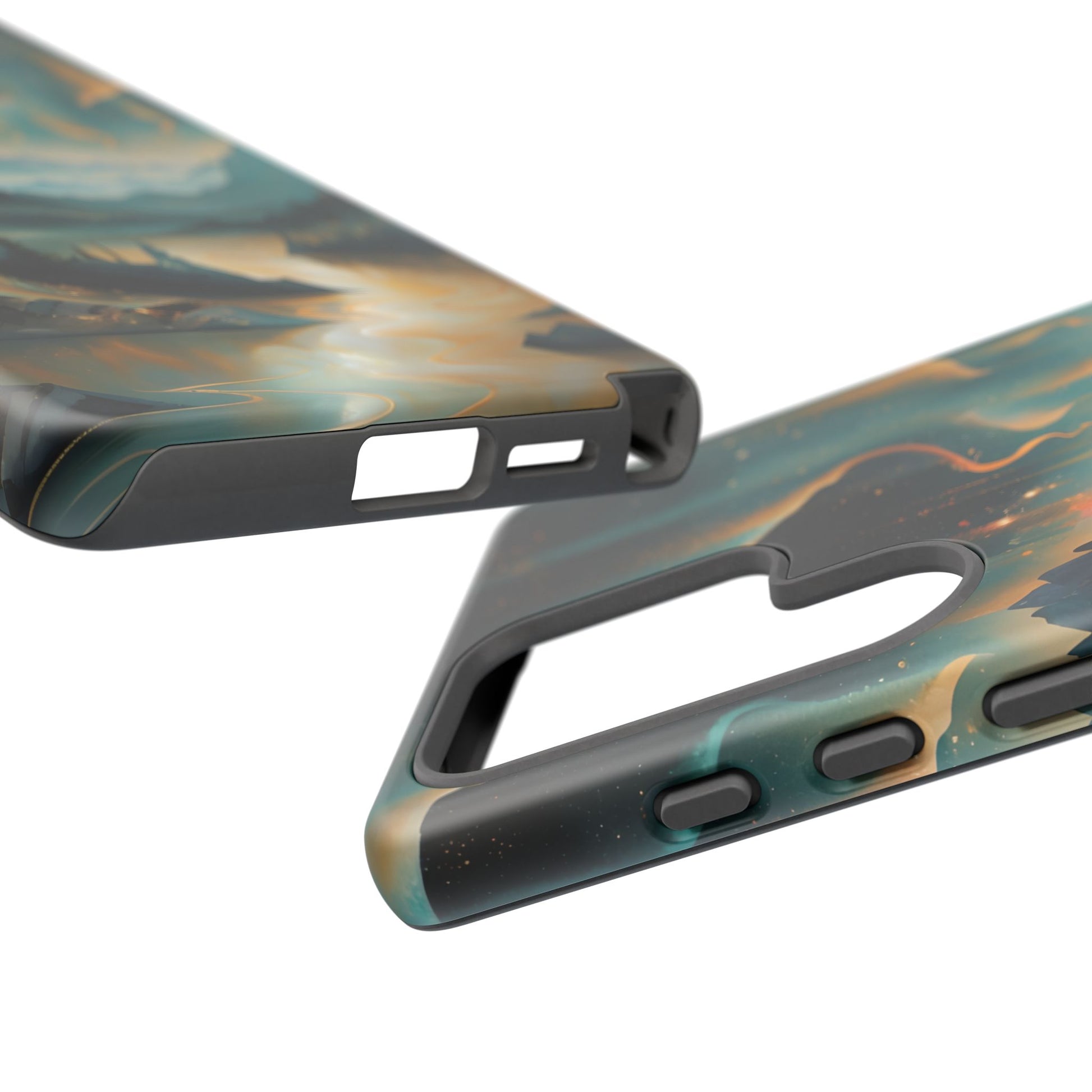 Aurora Dreamscape Samsung Galaxy S25 Ultra Tough Case - Artistic Northern Lights Cover - Premium Abstract Design
