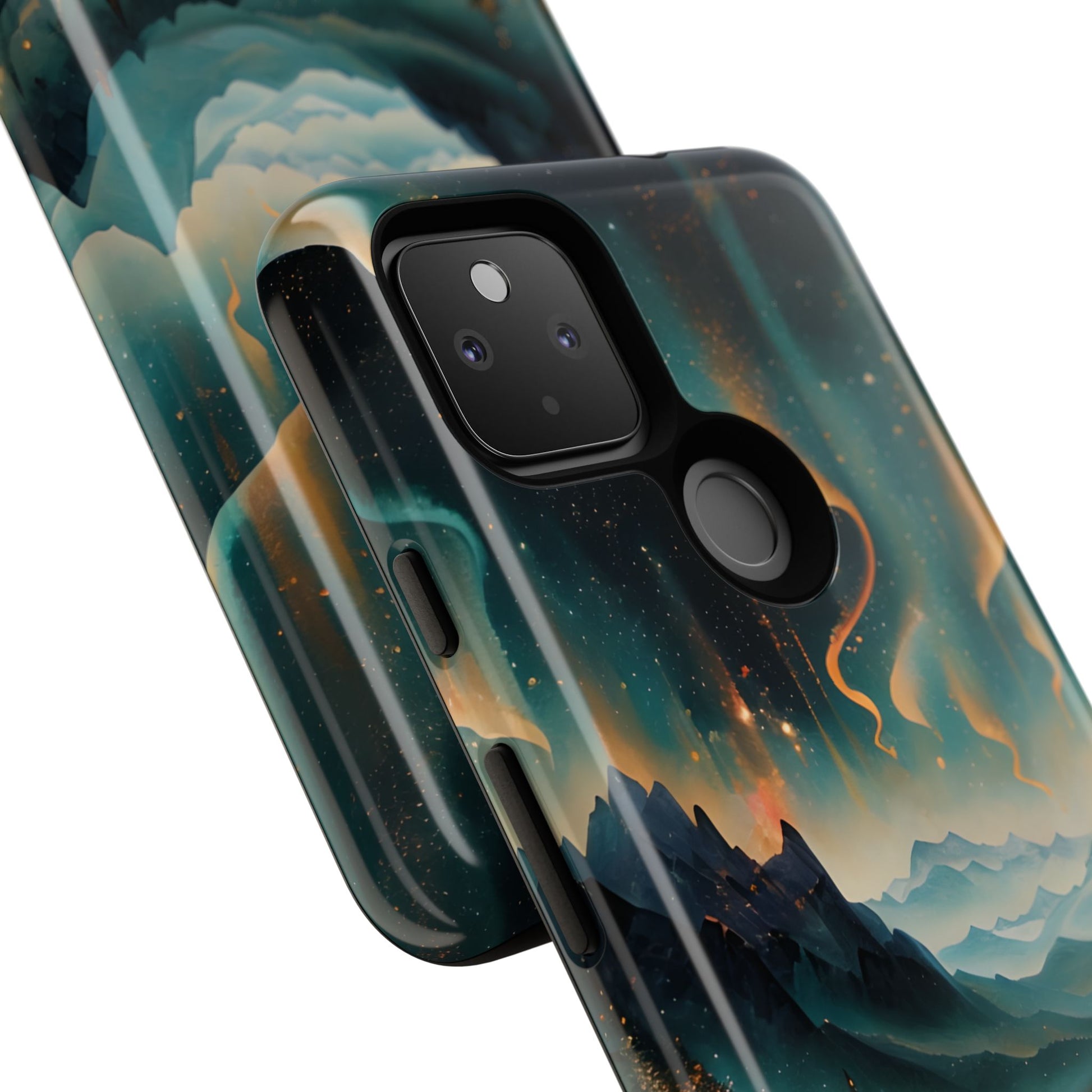 Aurora Dreamscape Tough Case for Google Pixel 4a 5G - Northern Lights Artistic Shockproof Cover, Elegant Protective Phone Case