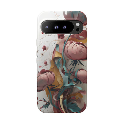 Blushing Peony Veil Google Pixel Tough Case