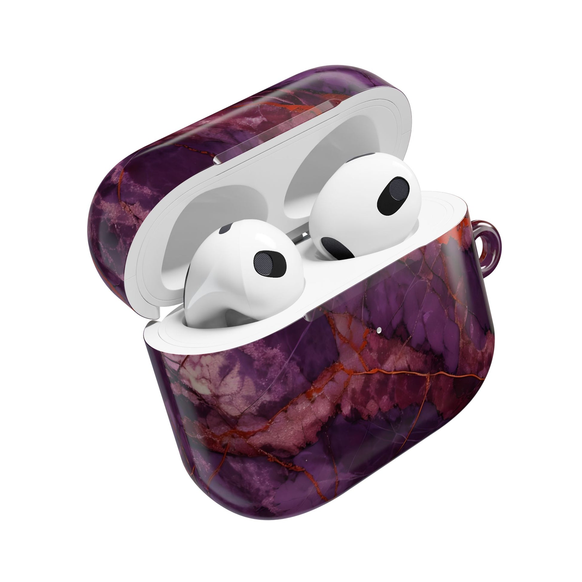 Amethyst Current AirPod Case - Purple and Red Earbud Cover for Gen 1, 2, 3, Pro Gen 1 & 2