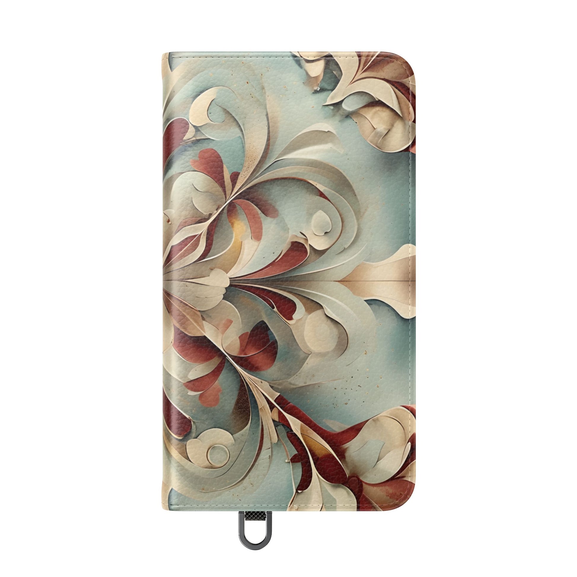 Vintage Baroque Blossom Wallet Phone Case - Elegant Floral Flip Cover for Samsung Galaxy S24