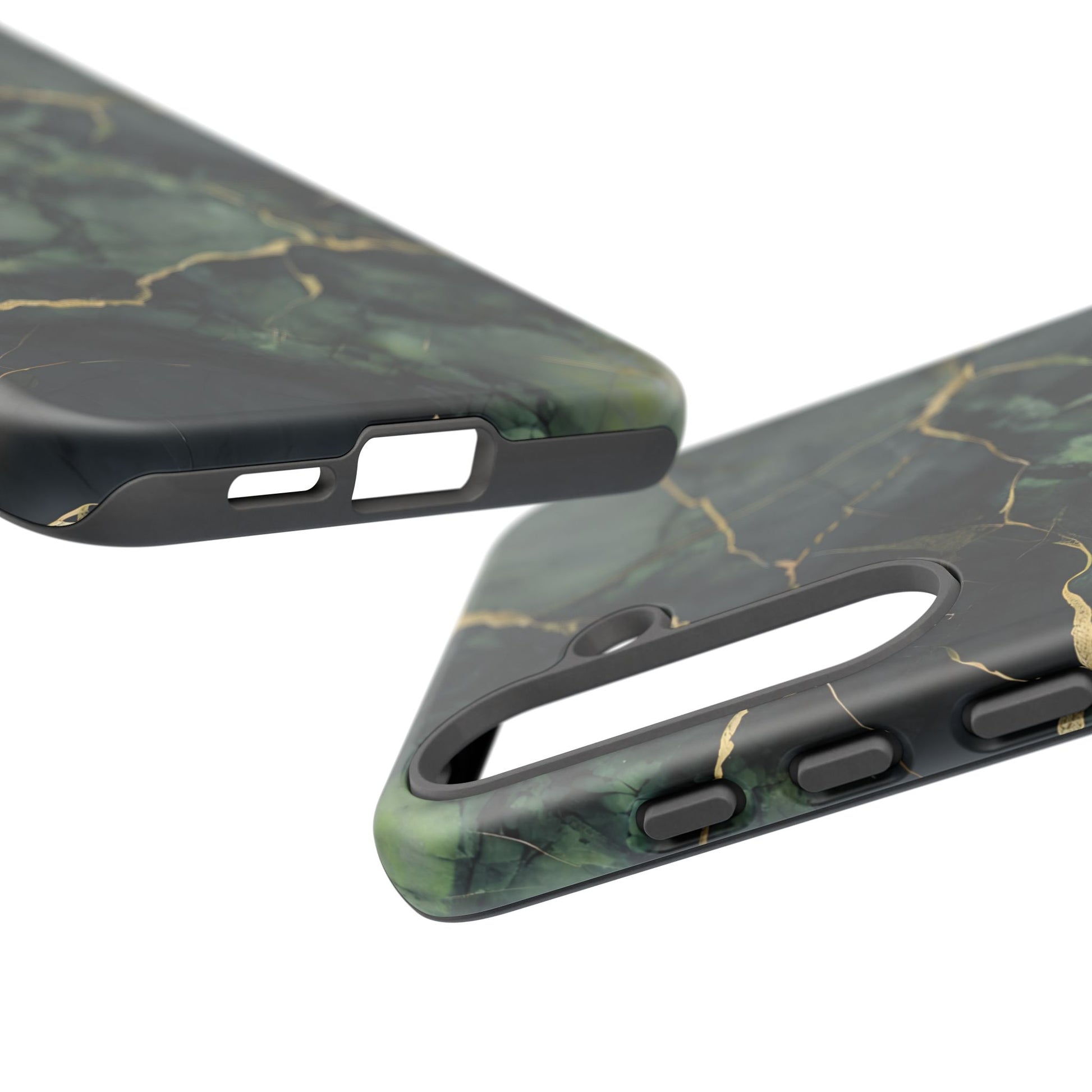 Verdant Vein Tough Case for Samsung Galaxy S25 Plus - Luxury Gold Vein, Nature-Inspired Protective Cover