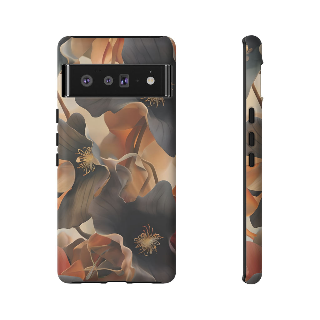 Autumn Ember - Moody Floral Art Google Pixel 6 Pro Tough Phone Case - Warm Earthy Botanical Design