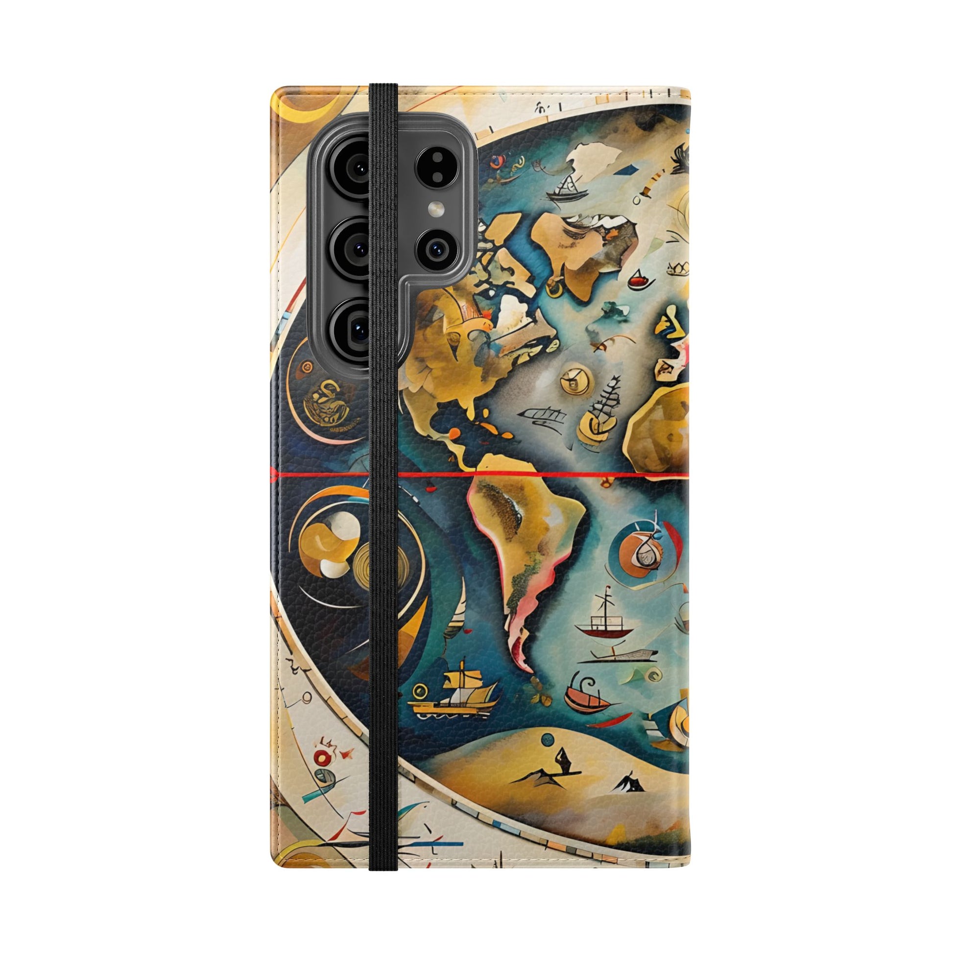 Celestial Map - Vintage-Inspired Phone Wallet Case for Samsung Galaxy S23 Ultra