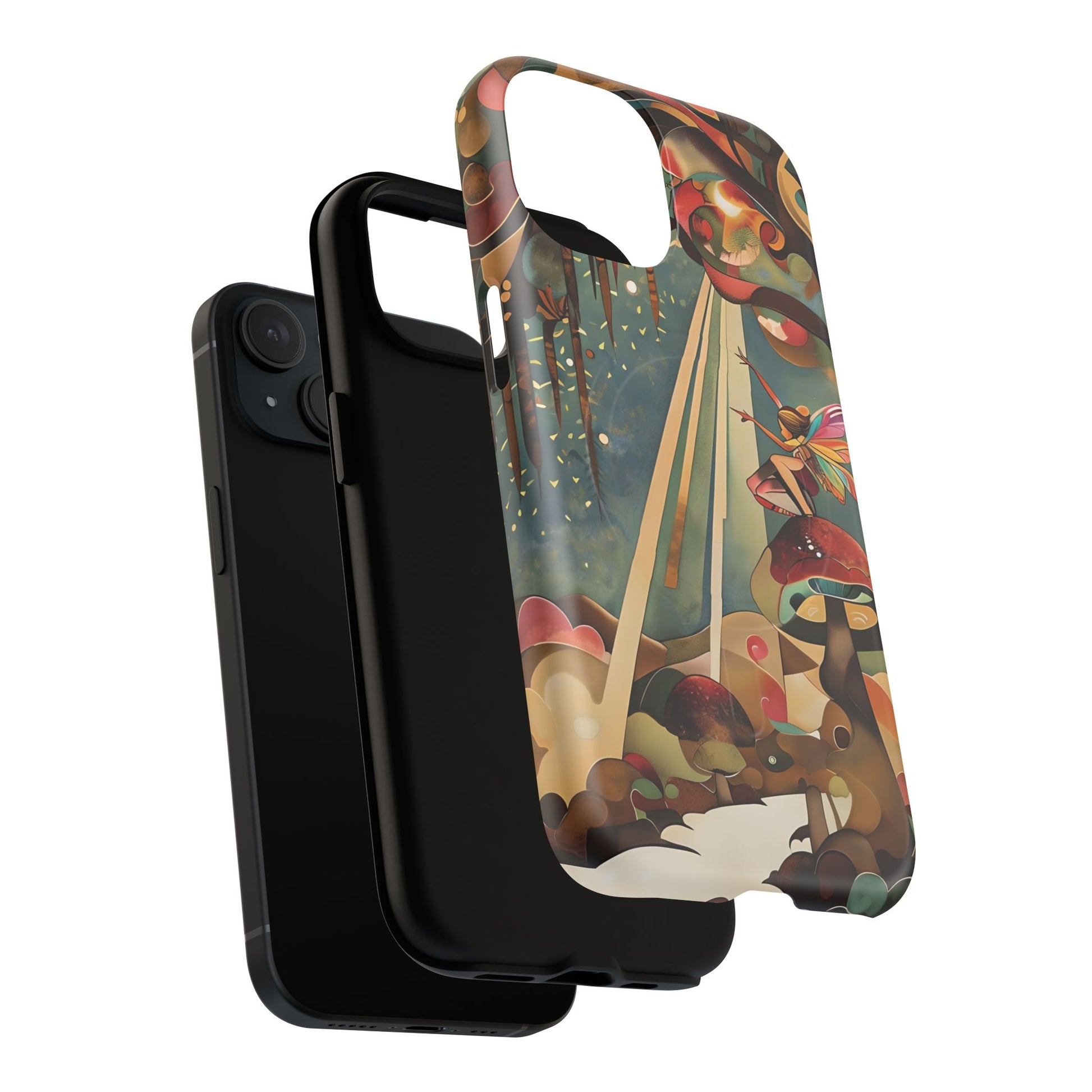 Enchanted Orchard iPhone 15 - Artistic Fairy Tale cover - MagSafe Compatible - Premium Drop Protection