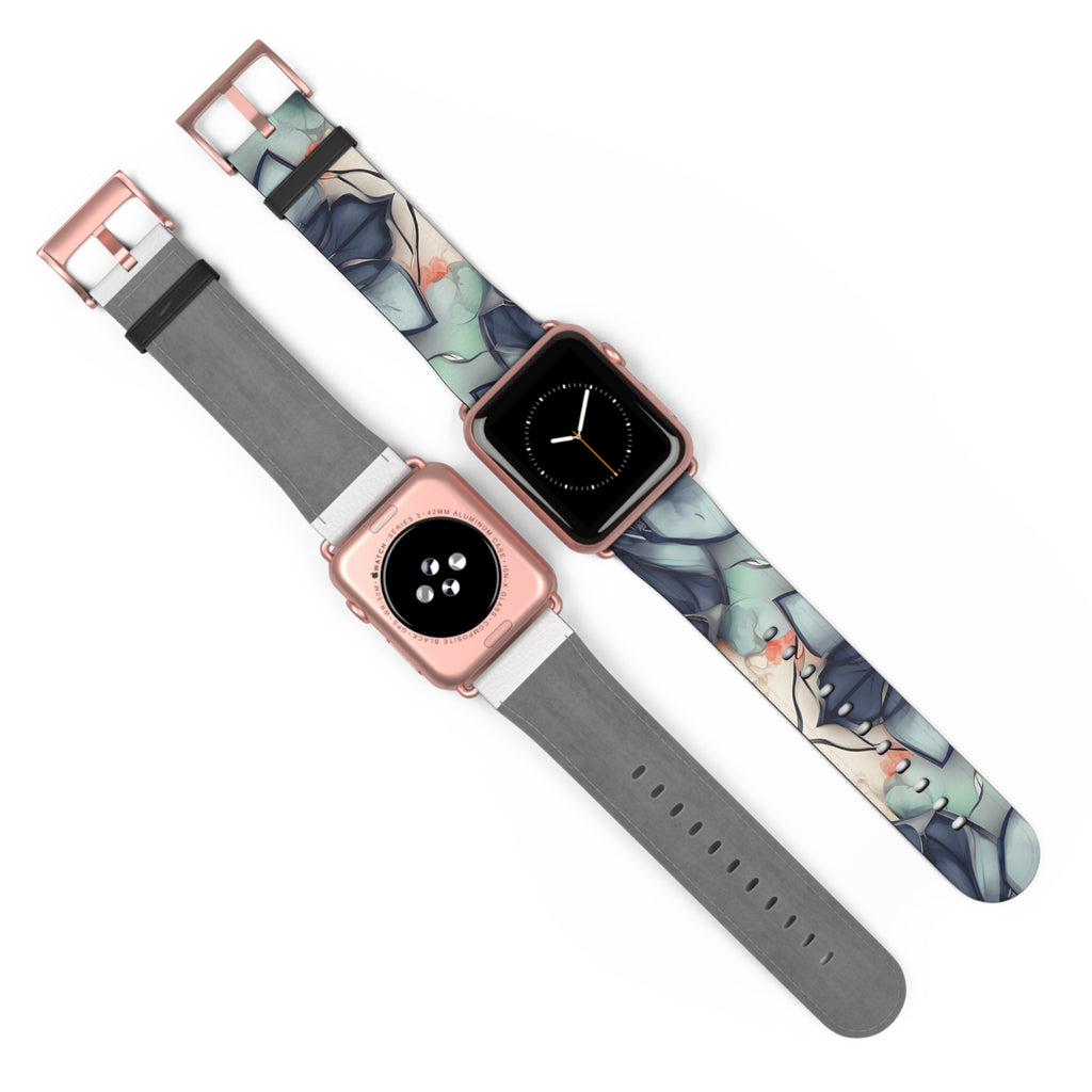 Midnight Mosaic Designer Apple Watch Band - Premium Custom Strap for Series 1-9, SE & Ultra - Artistic Vegan Leather
