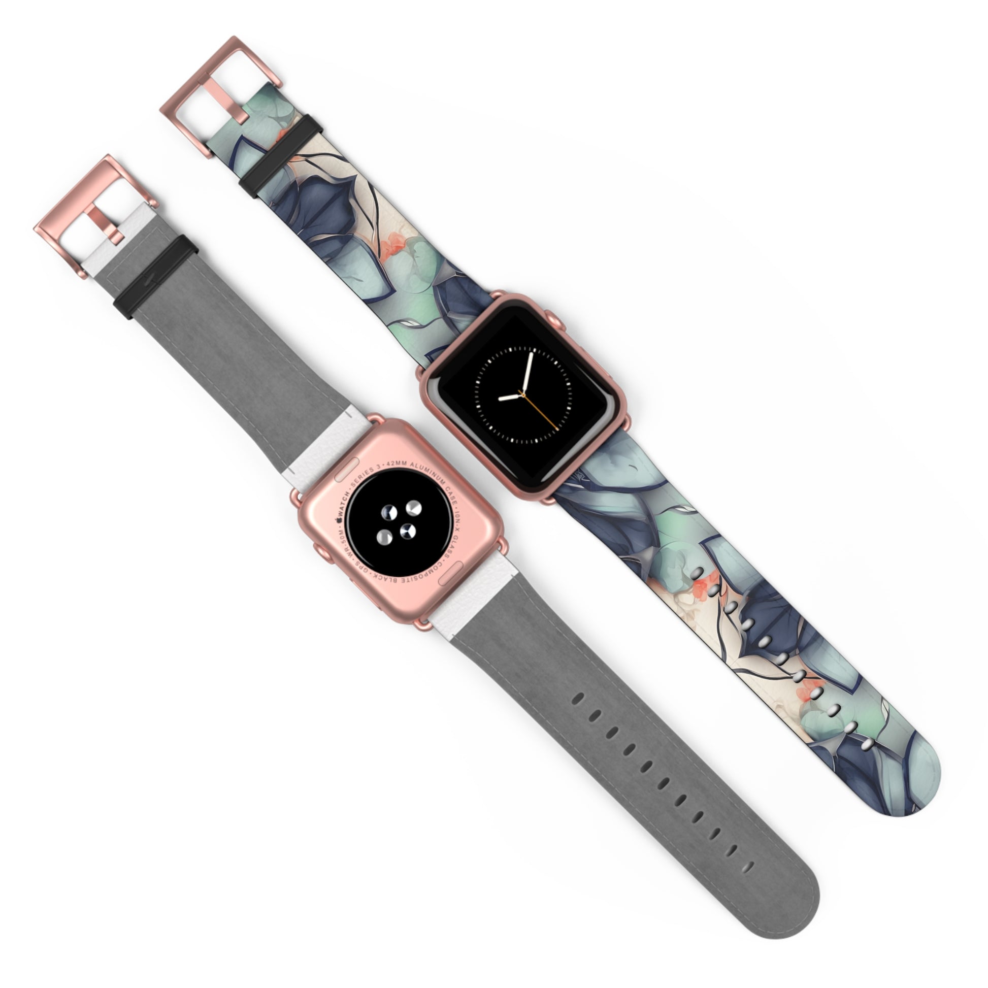 Midnight Mosaic Designer Apple Watch Band - Premium Custom Strap for Series 1-9, SE & Ultra - Artistic Vegan Leather