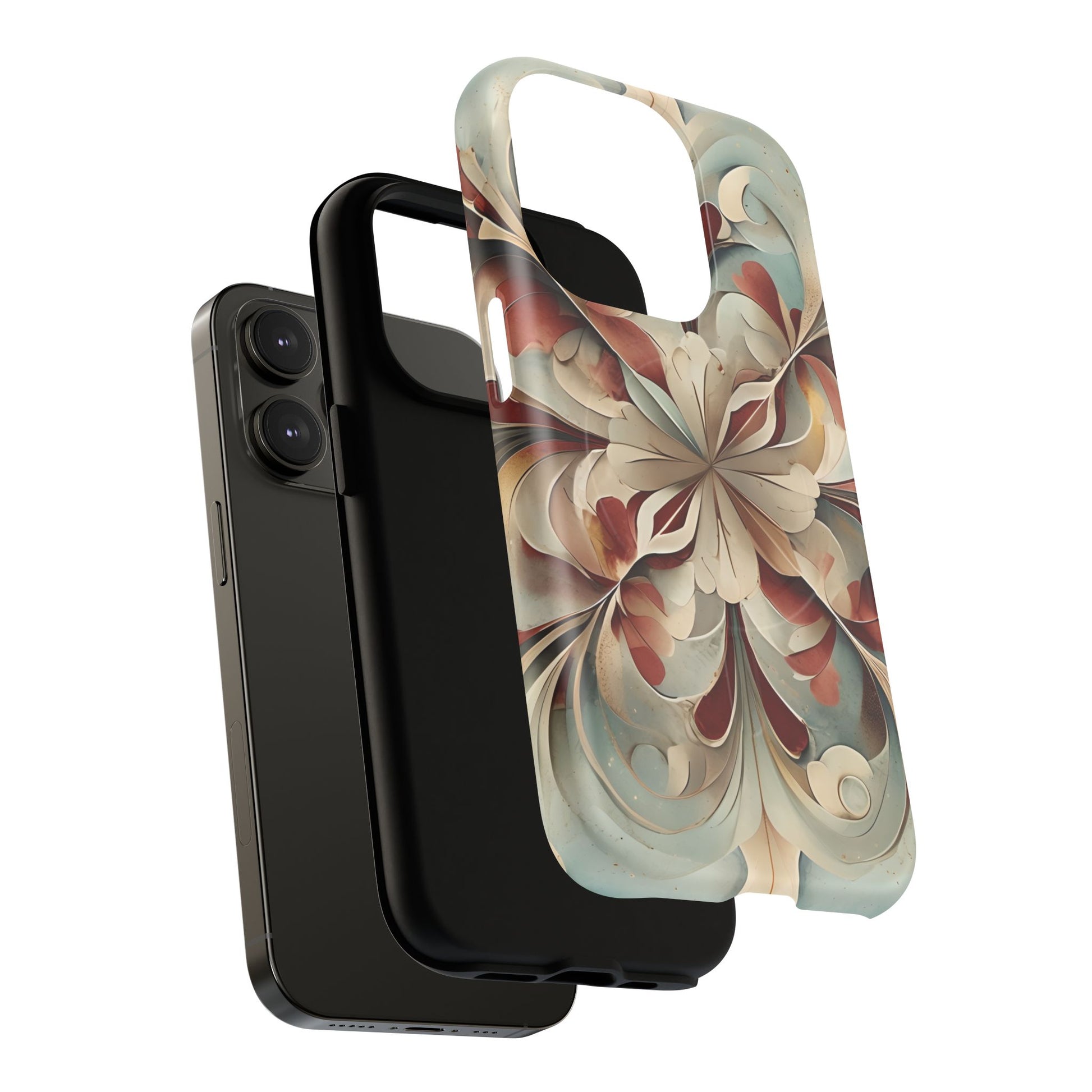 Vintage Baroque Blossom - Ornate Floral Art iPhone 14 Pro MagSafe Phone Case - Elegant Baroque-Inspired Design