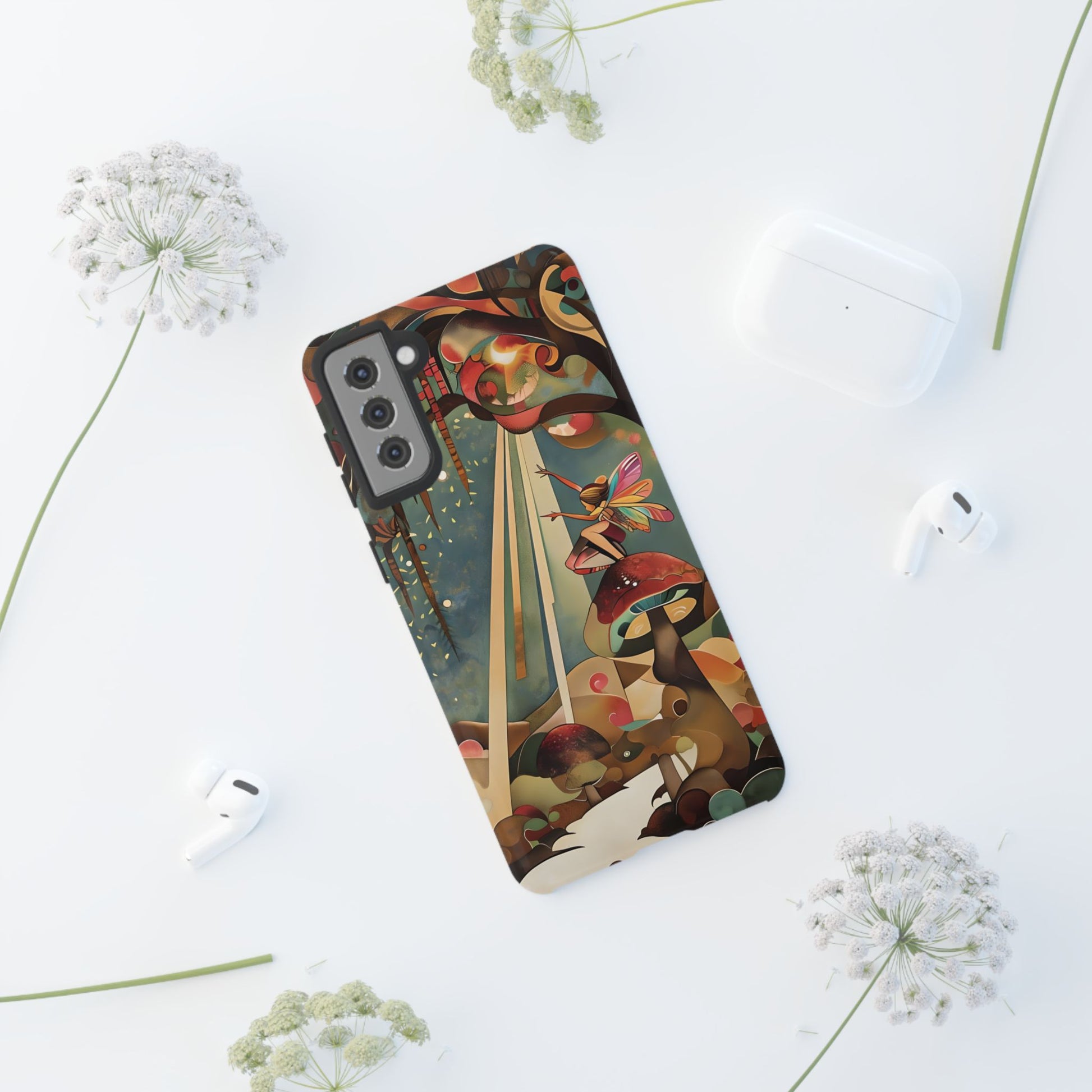 Enchanted Orchard Samsung Galaxy S21 Plus Tough Case - Artistic Fairy Tale Phone Cover - Elegant Protective Fantasy Art Accessory