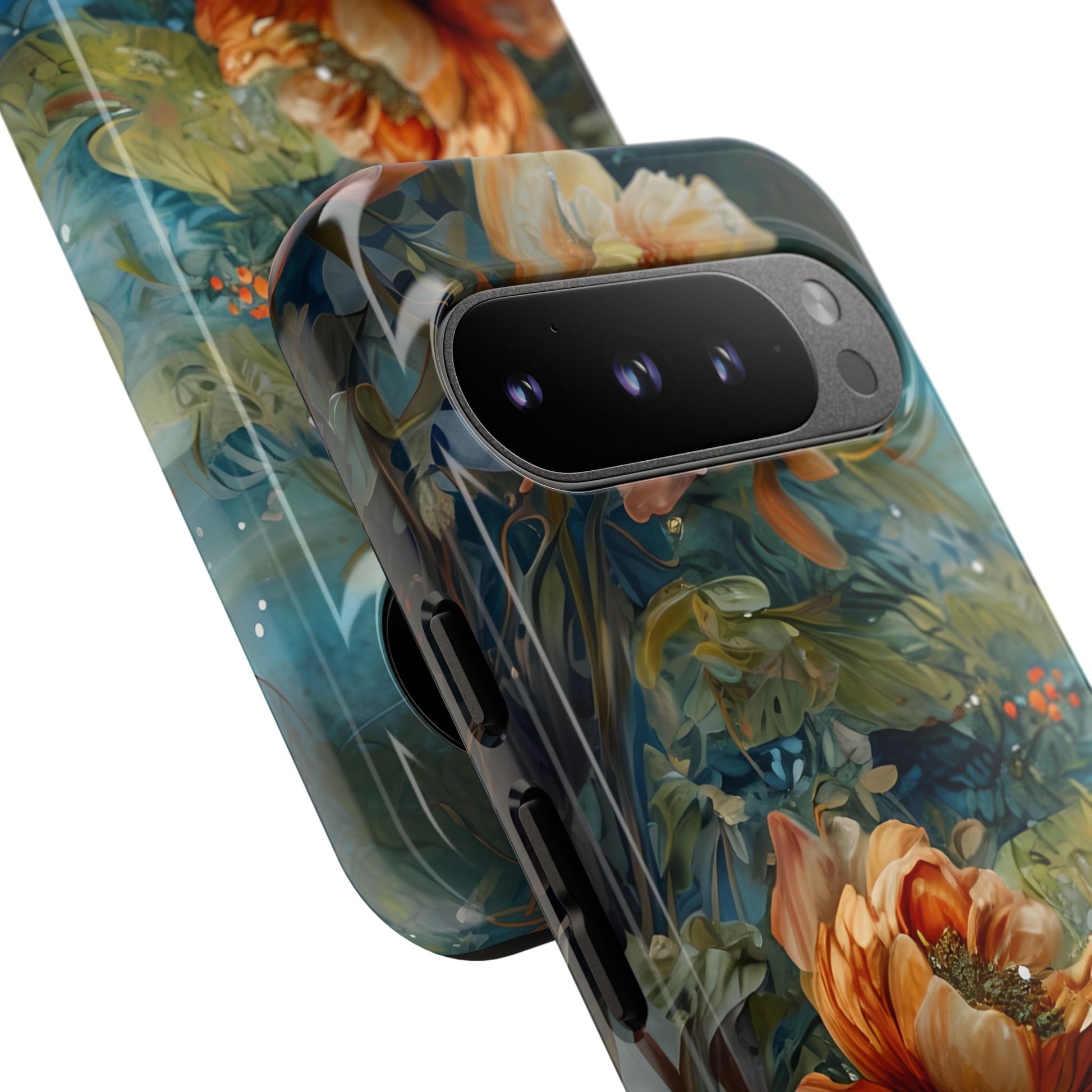 Waterlily Nocturne Tough Case for Google Pixel 9 Pro- Premium Artistic Shockproof Cover, Elegant Protective Phone Case