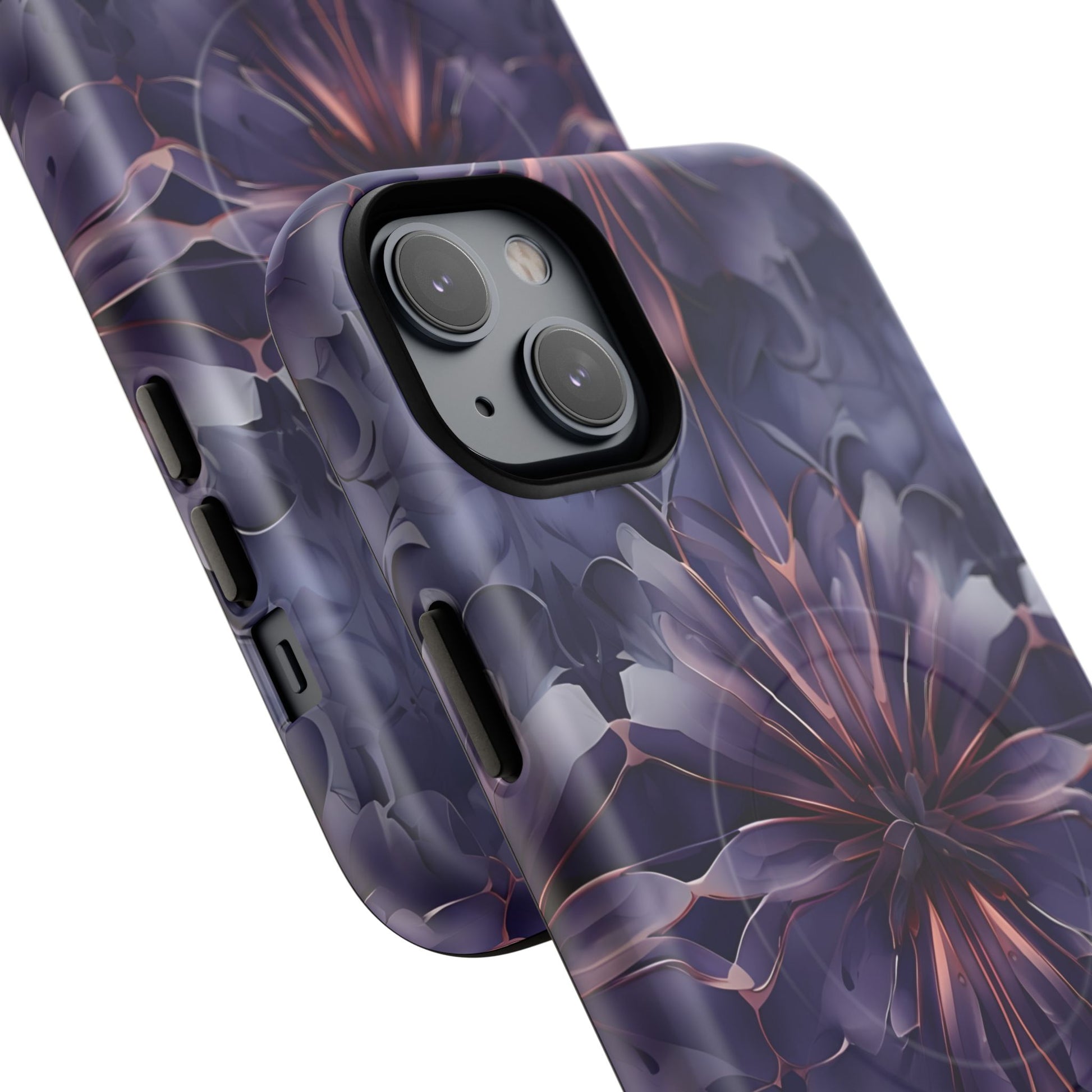 Twilight Tapestry - iPhone 14 Plus MagSafe Phone Case - Purple Kaleidoscope Design