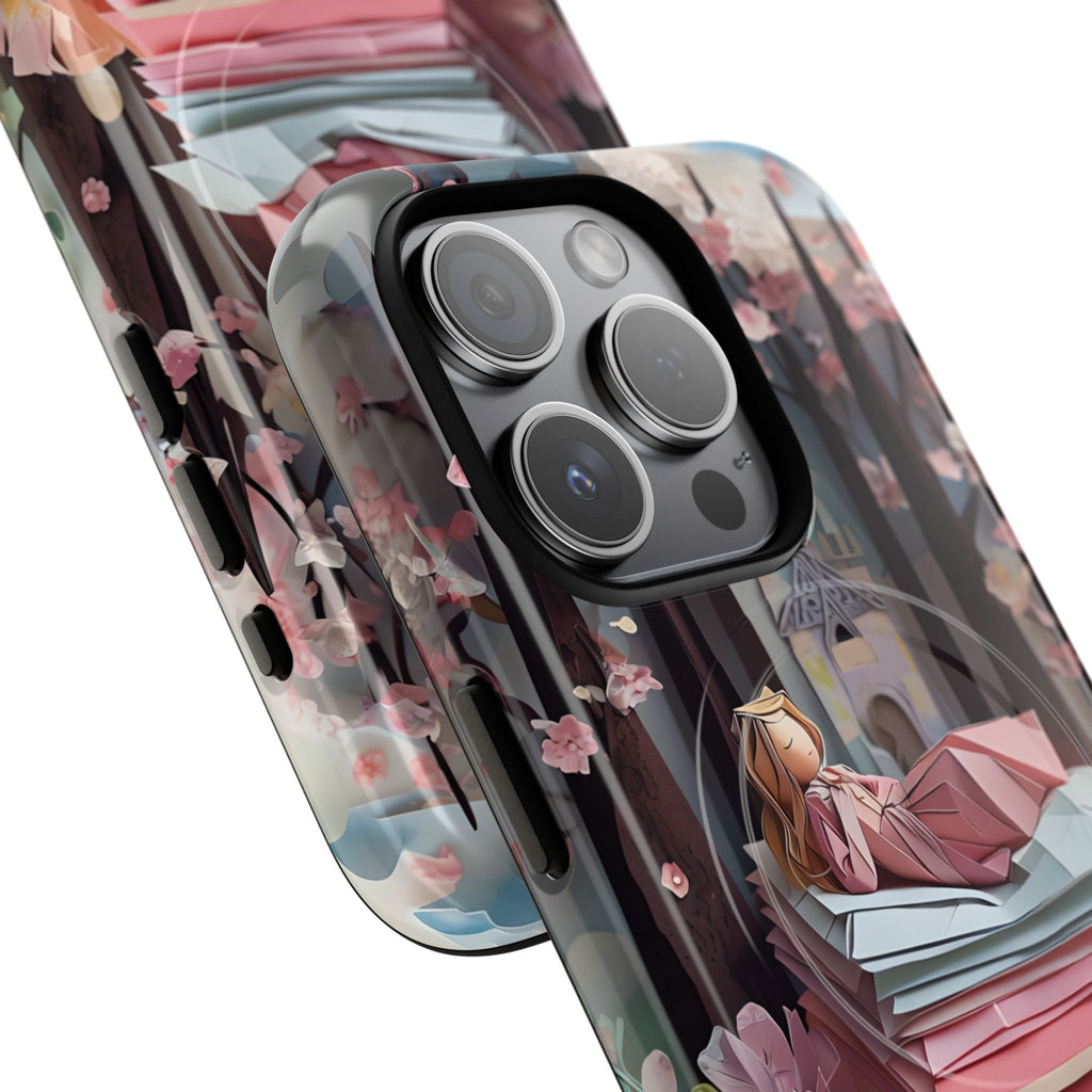 A Good Night's Sleep - iPhone 15 Pro MagSafe Phone Case - Whimsical Fantasy Floral Design