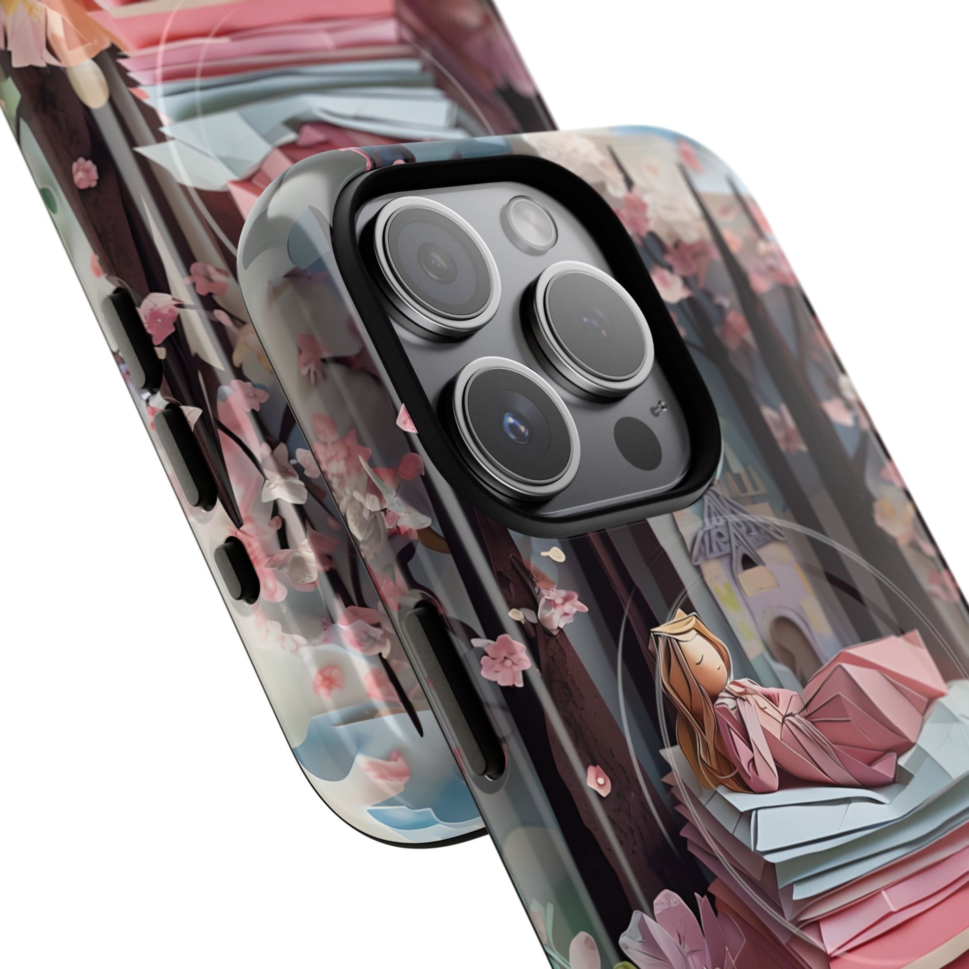 A Good Night's Sleep - iPhone 15 Pro MagSafe Phone Case - Whimsical Fantasy Floral Design