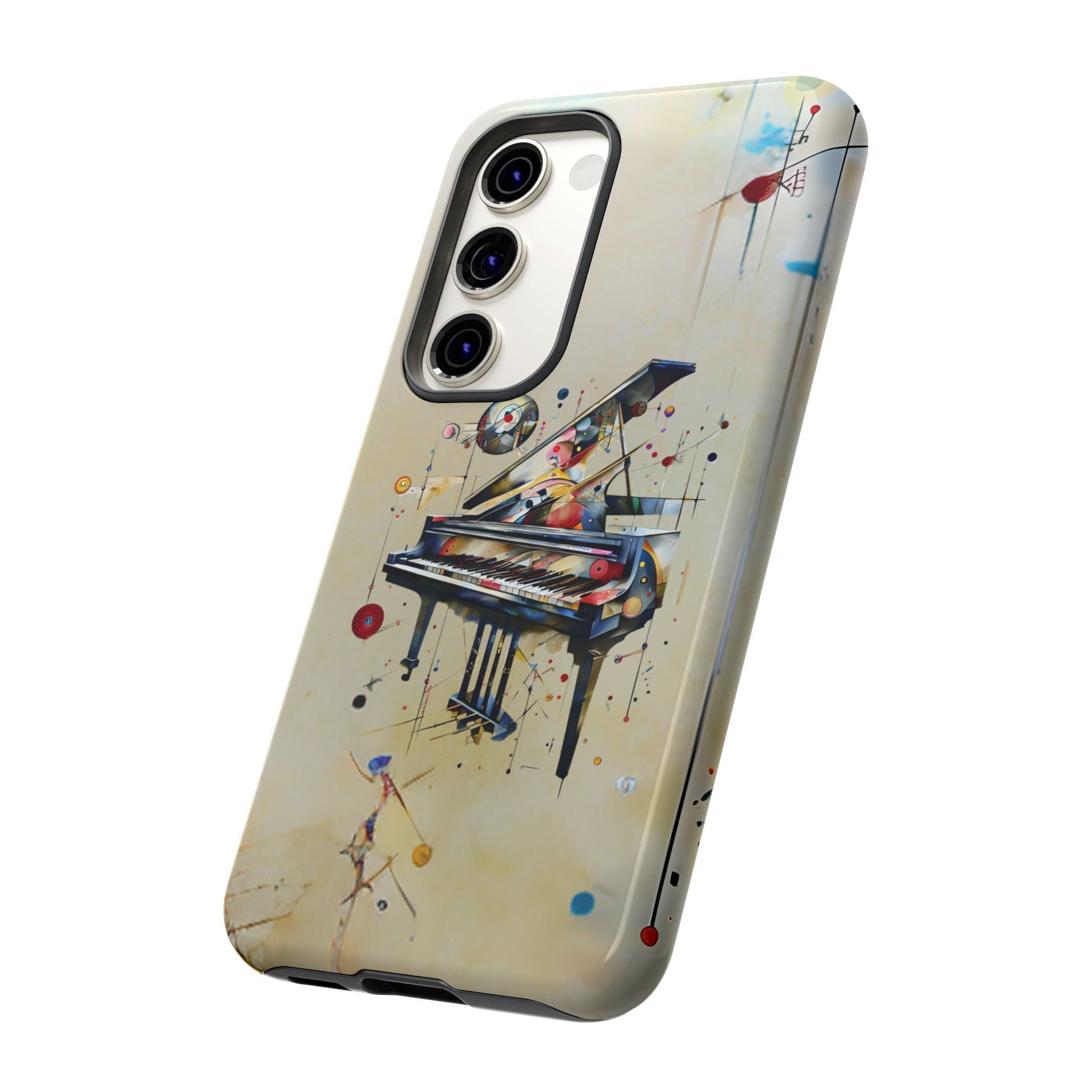 Keys of Imagination Artistic Grand Piano Tough Case for Samsung Galaxy S23 - Shockproof Phone Cover