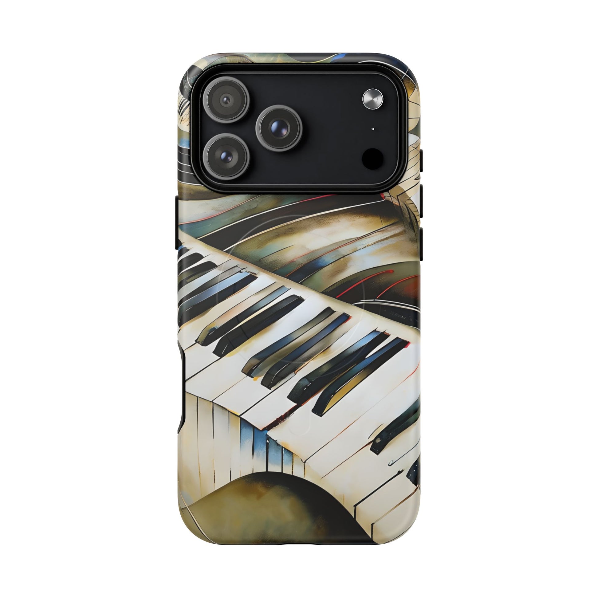 Ivory Cascade iPhone MagSafe case with large camera cutout for Pro models