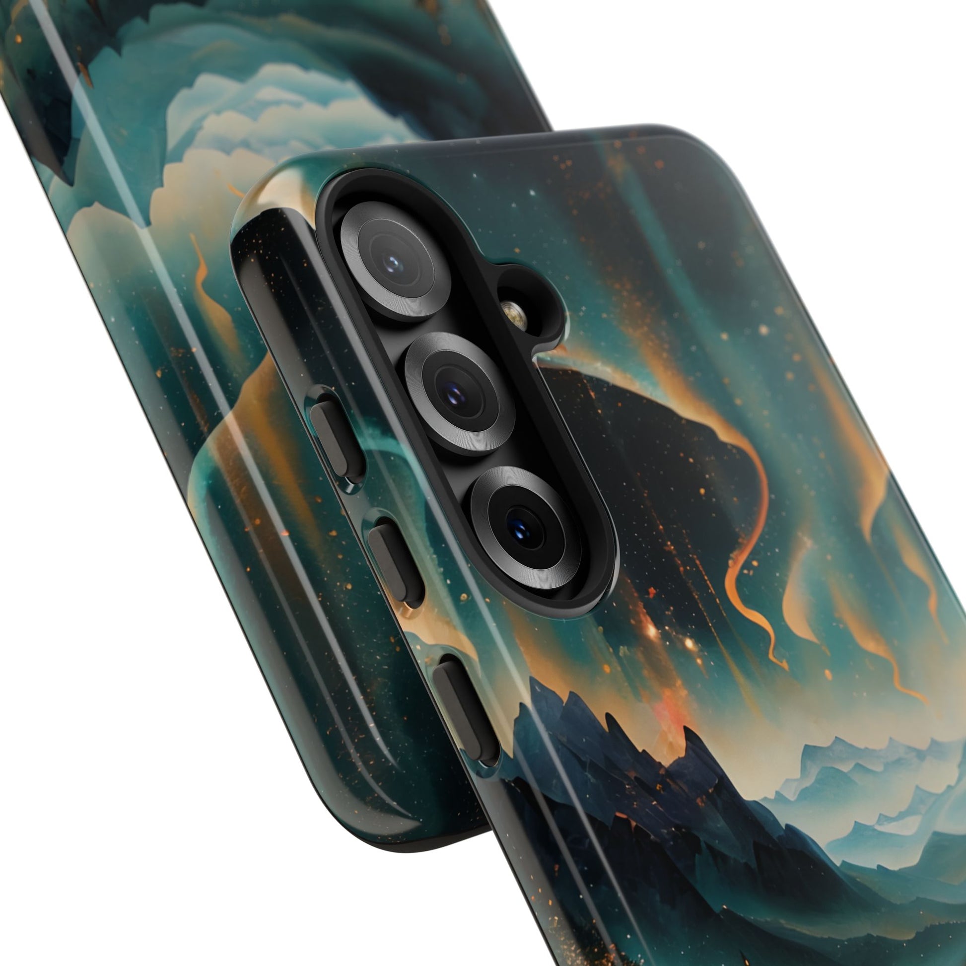 Aurora Dreamscape Samsung Galaxy S25 Plus Tough Case - Artistic Northern Lights Cover - Premium Abstract Design