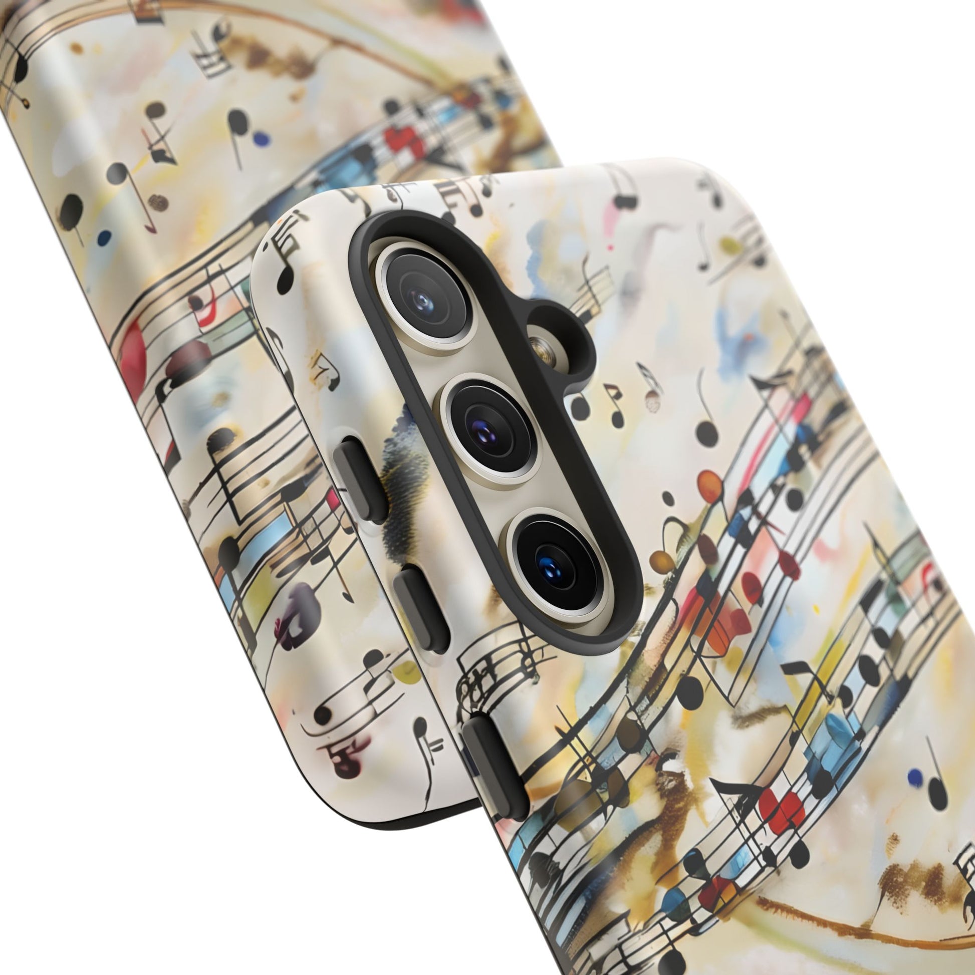 Melodic Flow Abstract Music Notes Tough Case for Samsung Galaxy S24- Premium Shockproof Designer Phone Cover