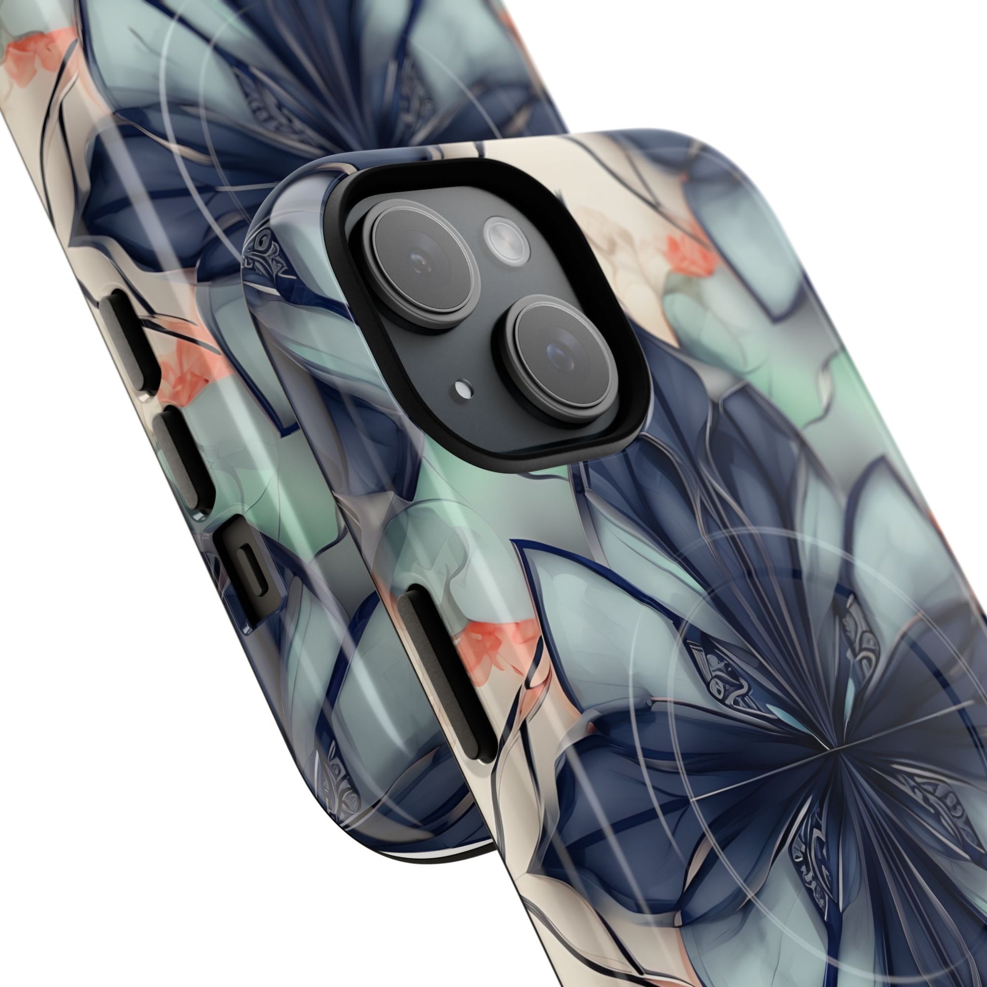 Midnight Mosaic MagSafe iPhone 15 Case - Designer Shockproof Cover