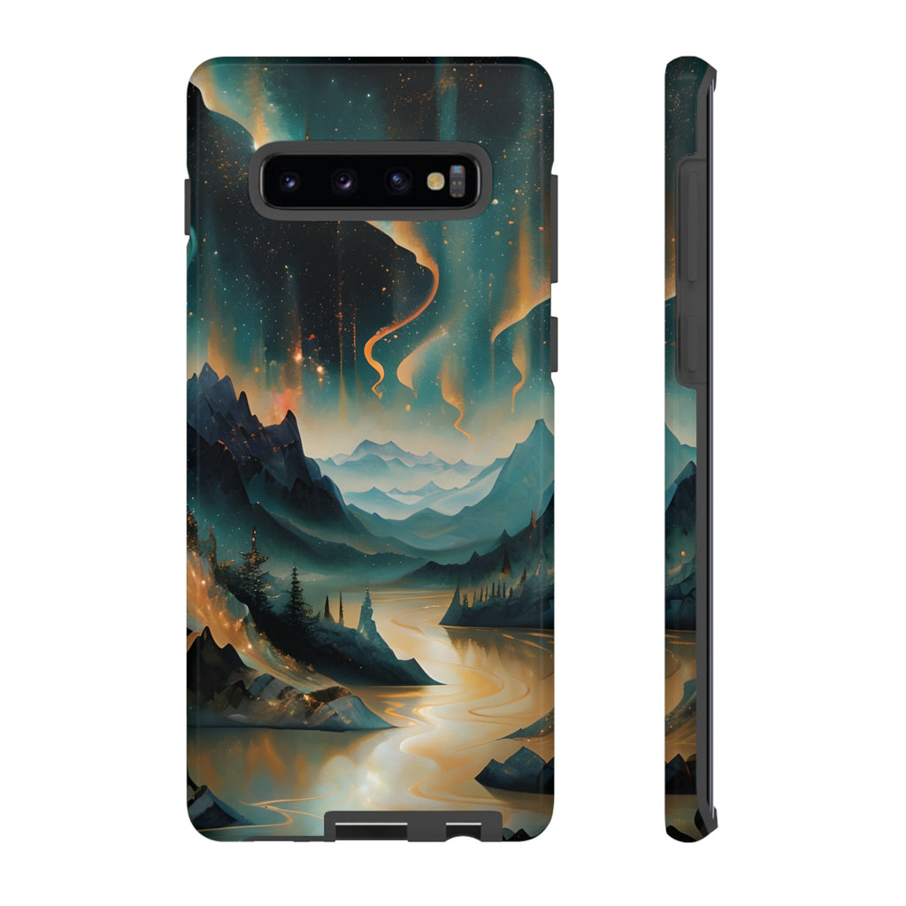 Aurora Dreamscape Samsung Galaxy S10 Plus Tough Case - Artistic Northern Lights Cover - Premium Abstract Design