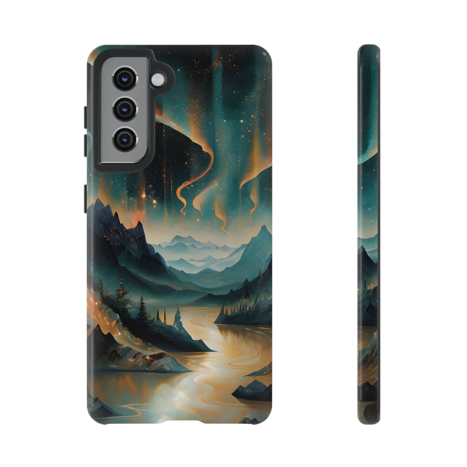 Aurora Dreamscape Samsung Galaxy S21 Tough Case - Artistic Northern Lights Cover - Premium Abstract Design