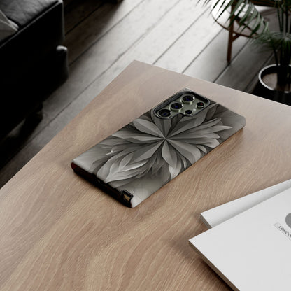 Silver Lotus silver lotus Samsung Galaxy phone case lifestyle desk scene