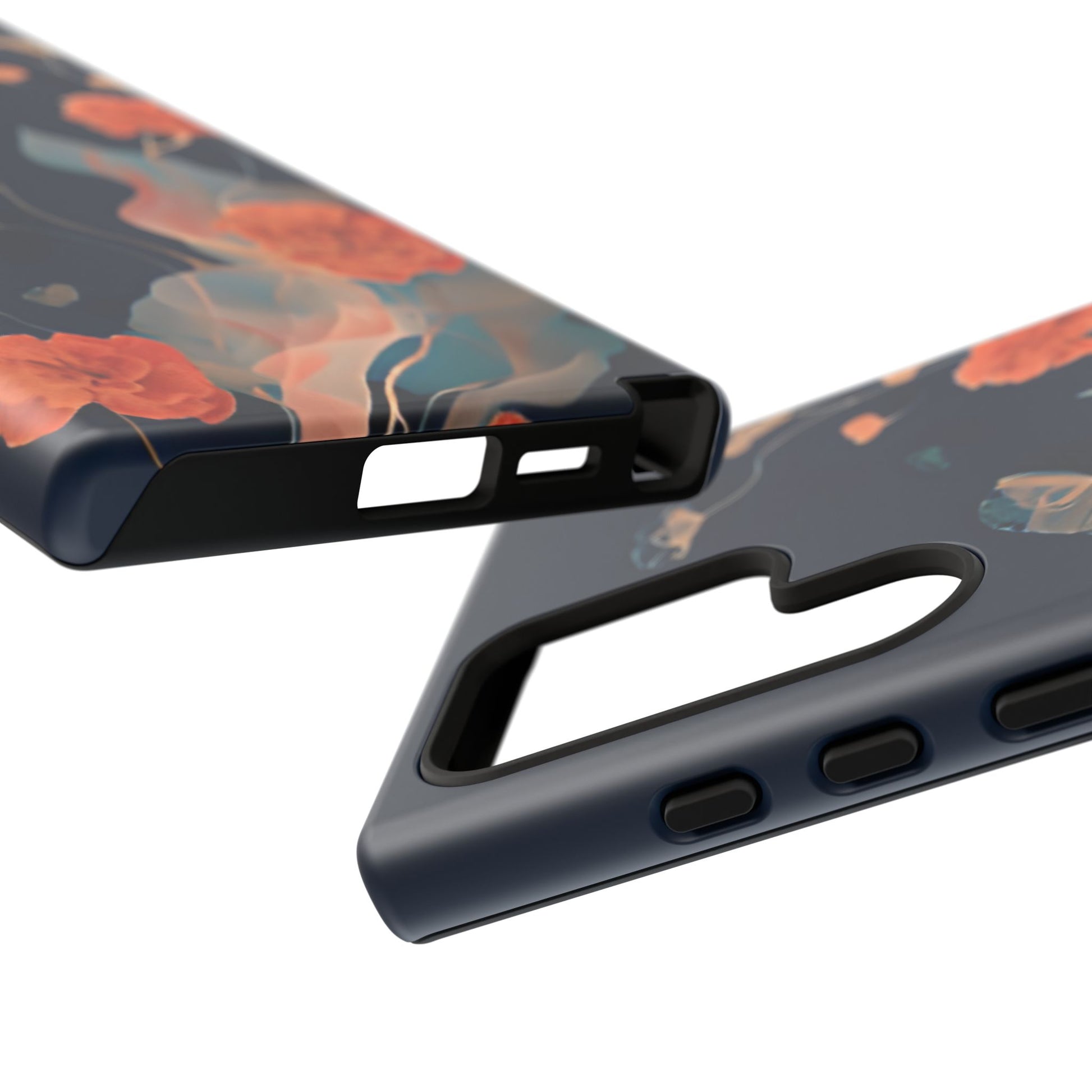 Lotus Reverie - Elegant Artistic Floral Samsung Galaxy S24 Ultra Tough Phone Case - Painterly Lotus Blossom Design