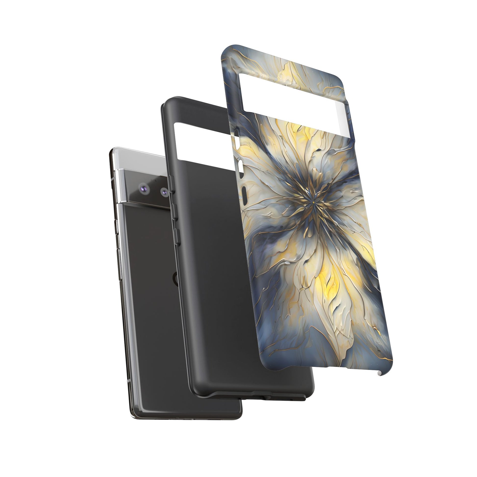 Luminous Petal Tough Case for Google Pixel 6 Pro - Premium Artistic Shockproof Cover, Elegant Protective Phone Case
