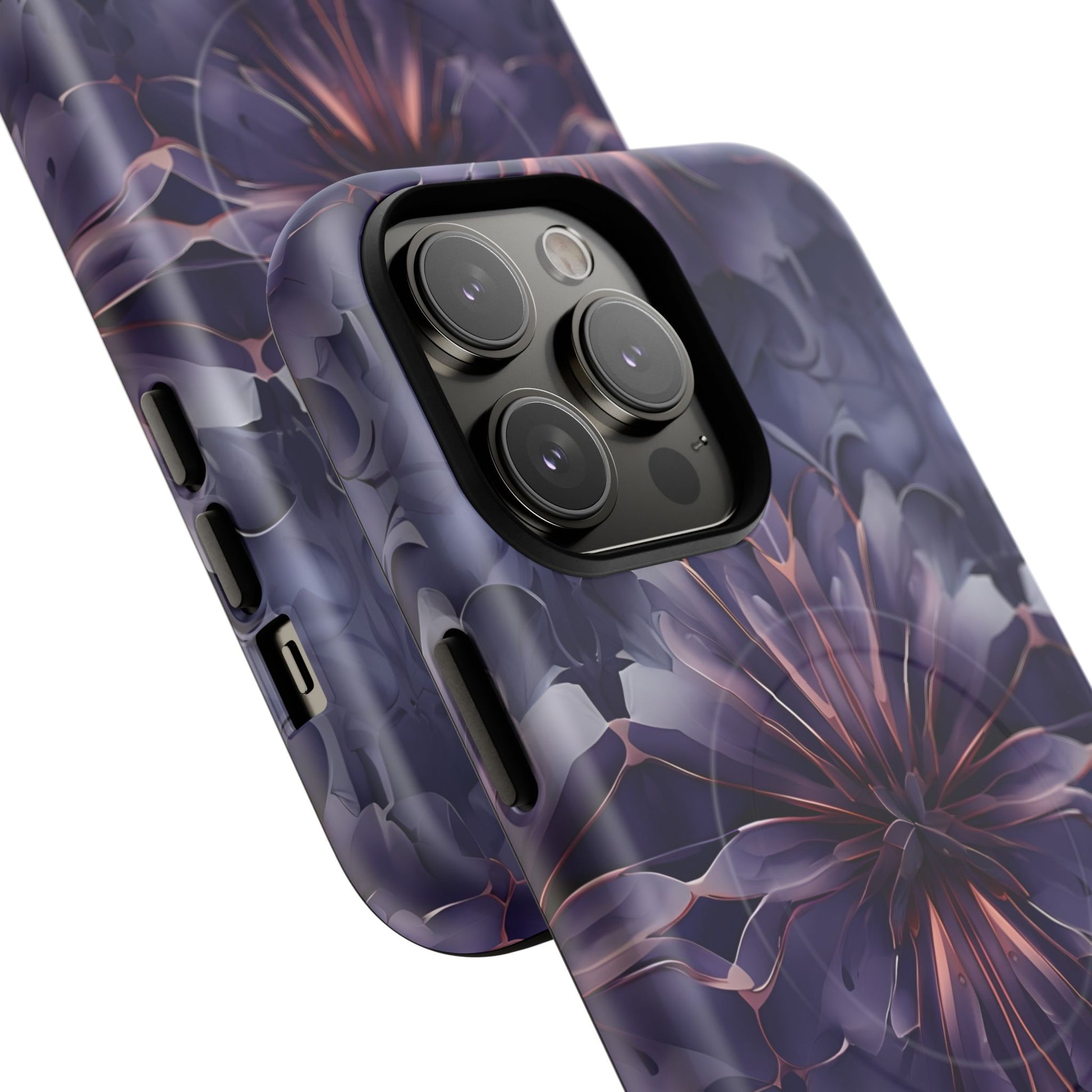 Twilight Tapestry - iPhone 14 Pro Max MagSafe Phone Case - Purple Kaleidoscope Design