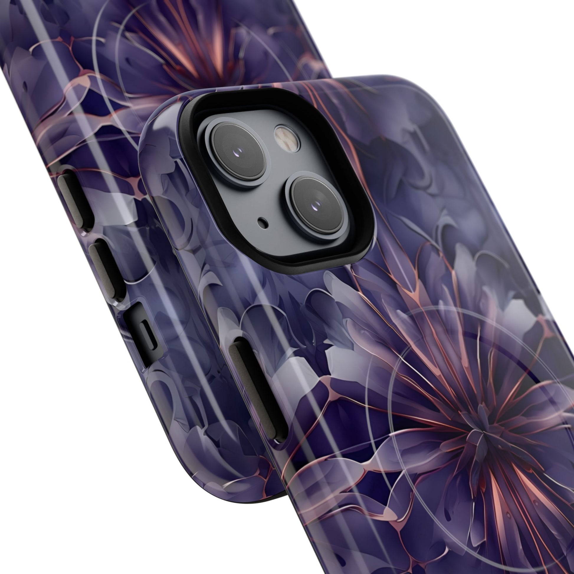 Twilight Tapestry - iPhone 14 MagSafe Phone Case - Purple Kaleidoscope Design