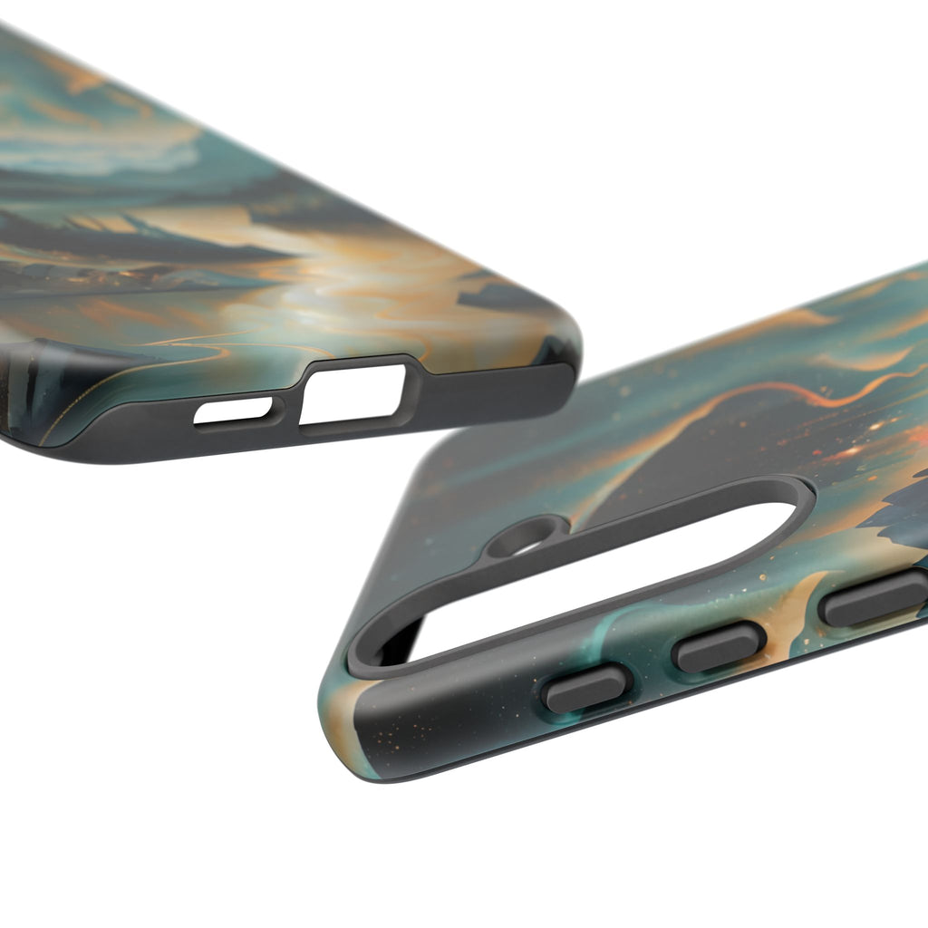 Aurora Dreamscape Samsung Galaxy S25 Plus Tough Case - Artistic Northern Lights Cover - Premium Abstract Design