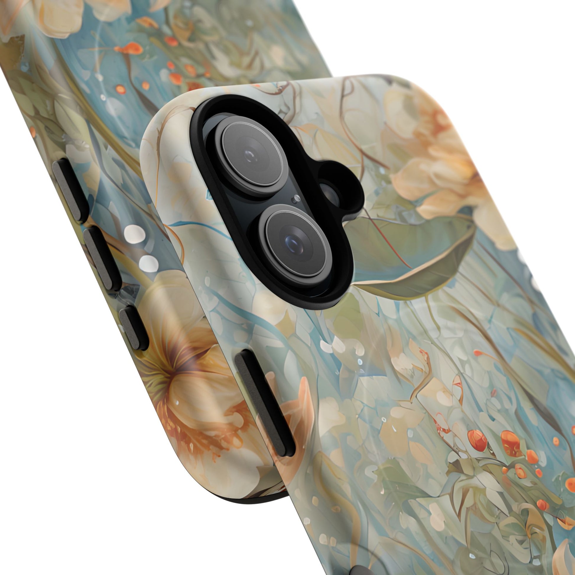 Waterlily Dreamscape - Artistic Floral iPhone 16 MagSafe Phone Case -Waterlily & Lotus Design