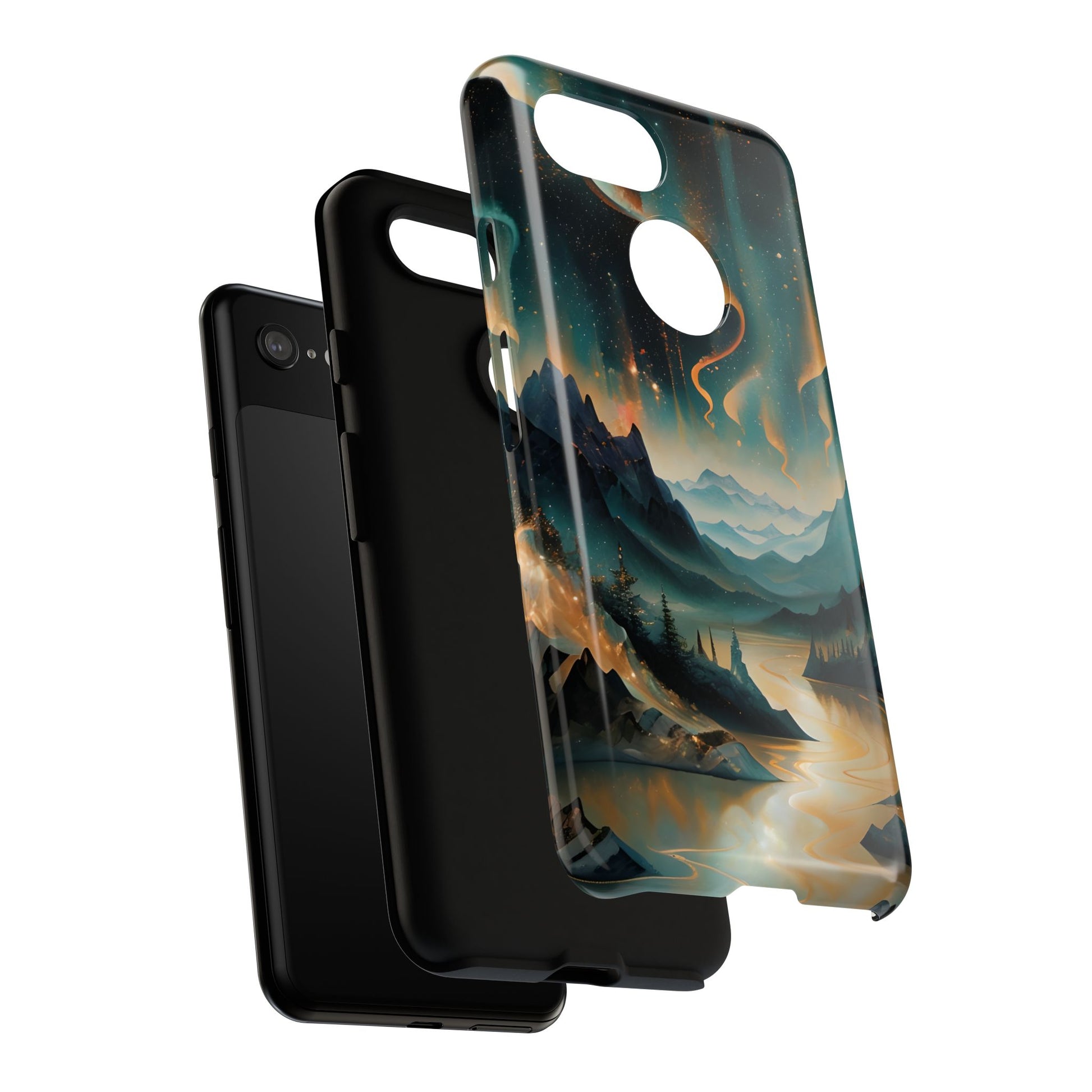 Aurora Dreamscape Tough Case for Google Pixel 3 - Northern Lights Artistic Shockproof Cover, Elegant Protective Phone Case