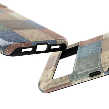 Heirloom Patchwork quilt block patchwork design Google Pixel case camera bar detail
