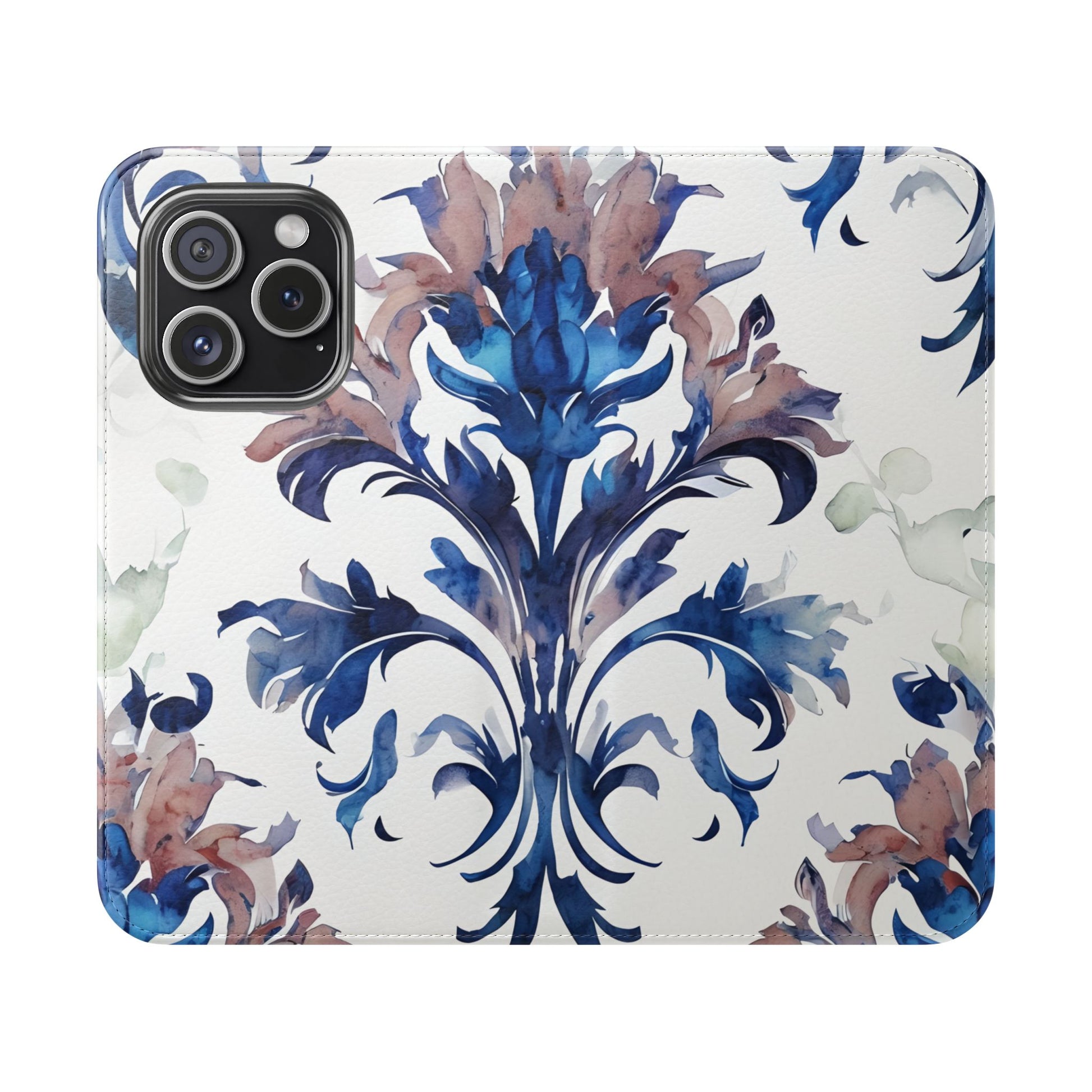 Delft Reverie - Abstract Wallet Phone Case for iPhone 15 Pro