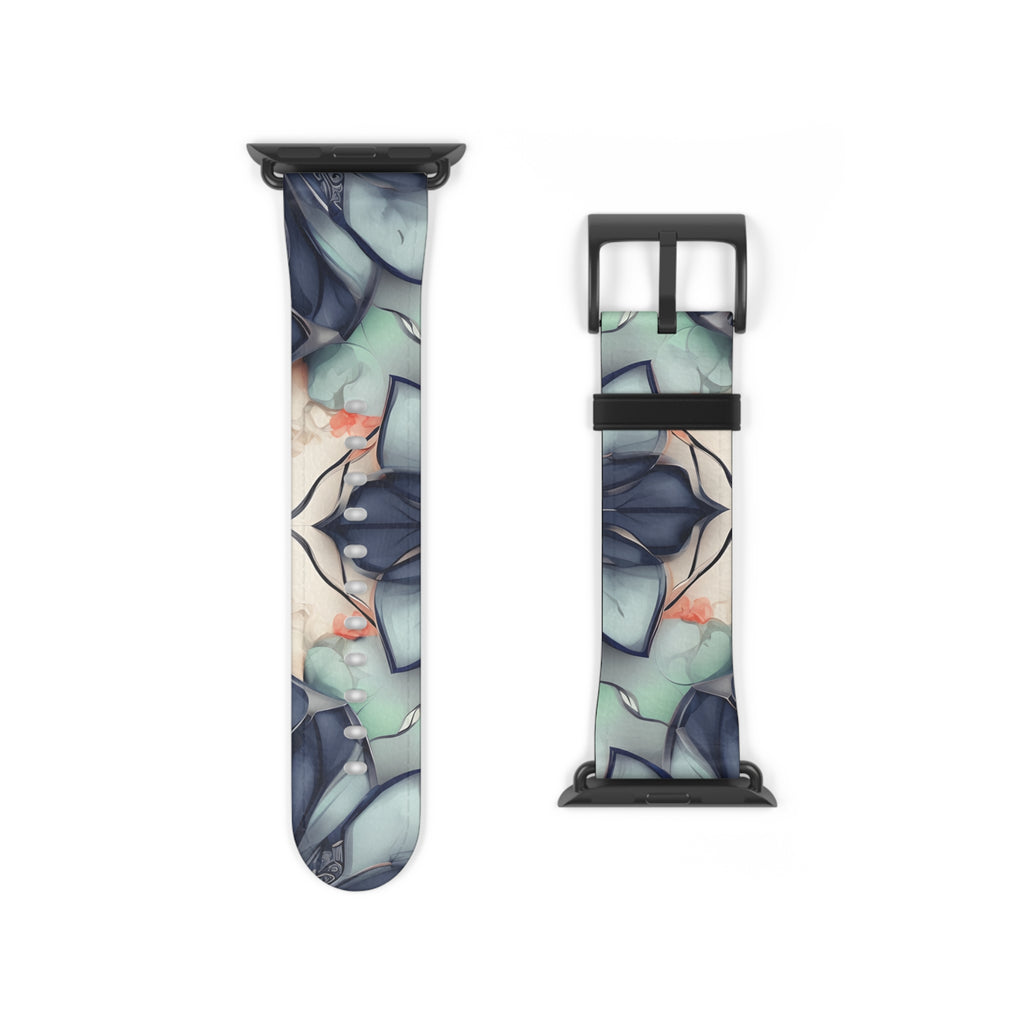 Midnight Mosaic Designer Apple Watch Band - Premium Custom Strap for Series 1-9, SE & Ultra - Artistic Vegan Leather