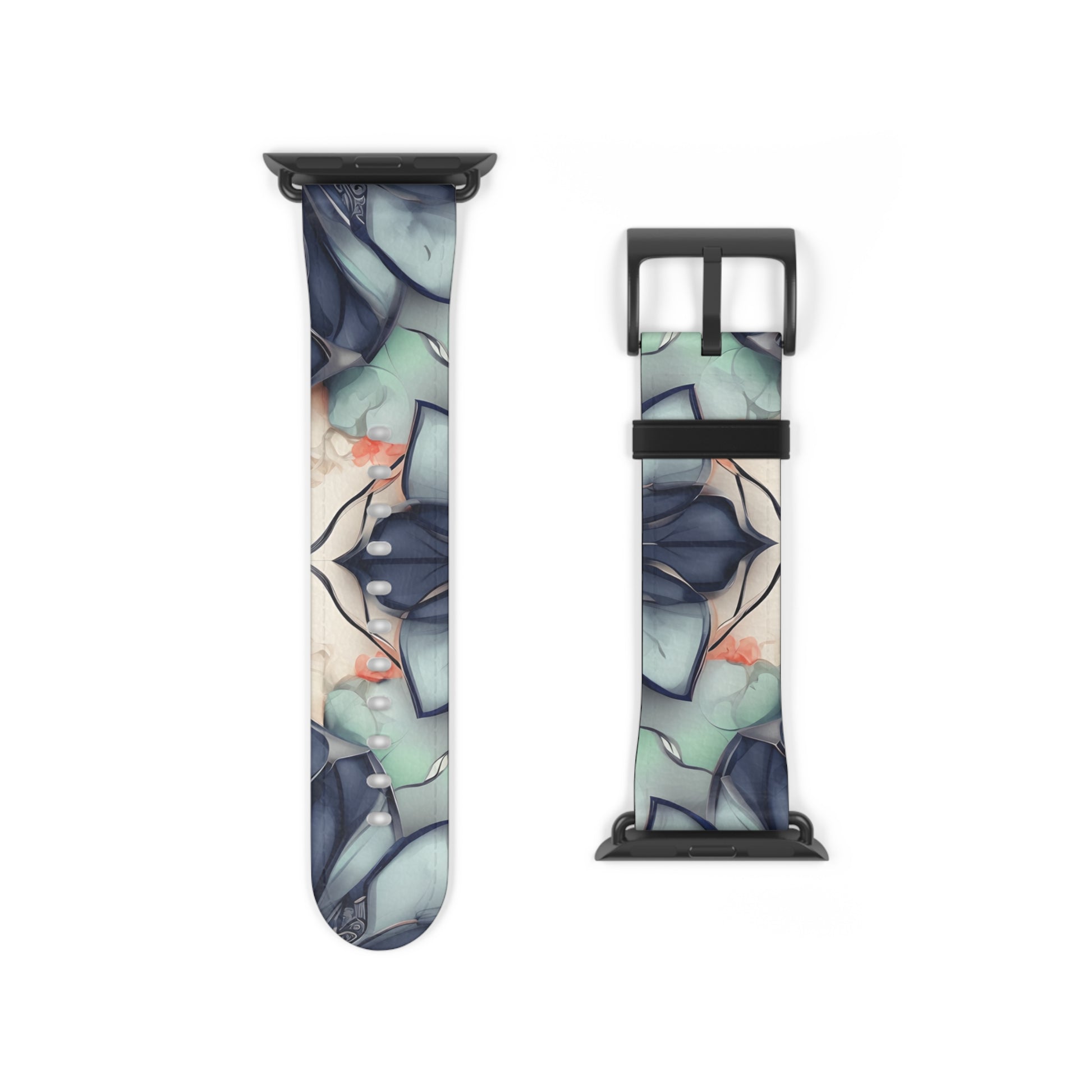 Midnight Mosaic Designer Apple Watch Band - Premium Custom Strap for Series 1-9, SE & Ultra - Artistic Vegan Leather