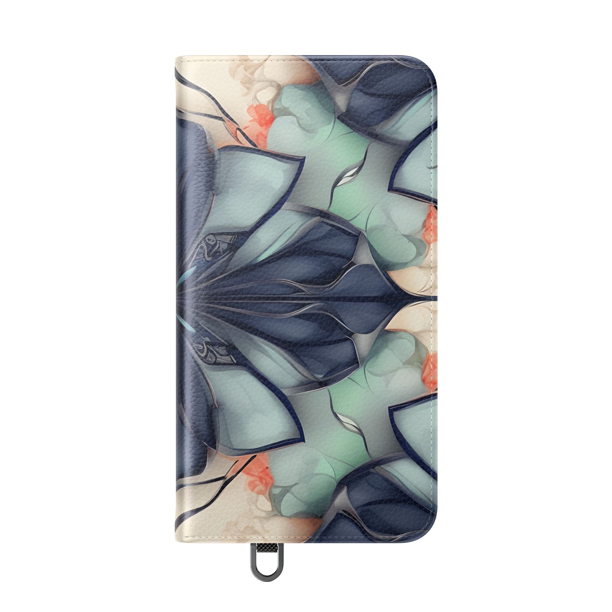 Midnight Mosaic - Abstract Floral Flip Phone Case for Samsung Galaxy S24 Plus
