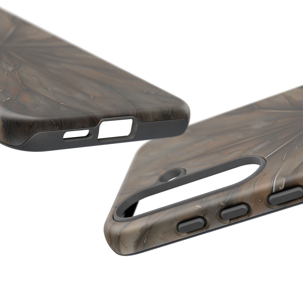 Earthstone Mandala - Kaleidoscope Collection Artistic Taupe Burst - Samsung Galaxy S25 Plus Tough Phone Case
