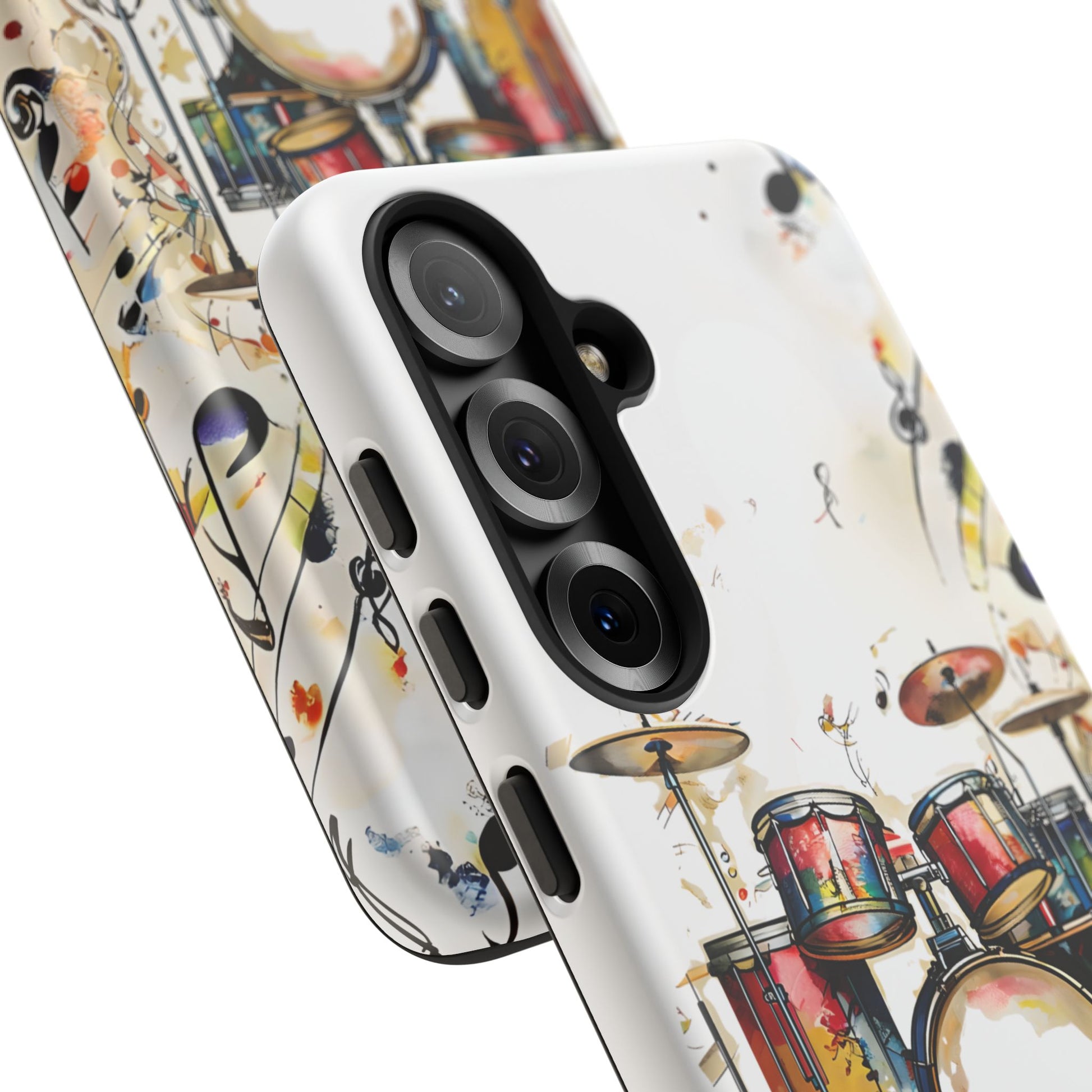 Beatline Abstract Drums and Music Notes Tough Case for Samsung Galaxy S25 - Shockproof Phone Cover