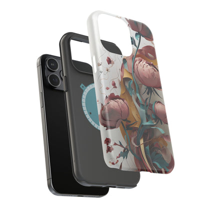 Blushing Peony Veil iPhone MagSafe Case