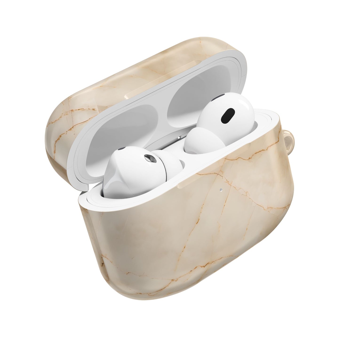 Parchment Mist AirPod Case - Beige Marble Earbud Cover for Gen 1, 2, 3, Pro Gen 1 & 2