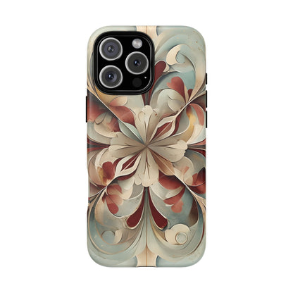 Vintage Baroque Blossom - Ornate Floral Art iPhone MagSafe Phone Case - Elegant Baroque-Inspired Design