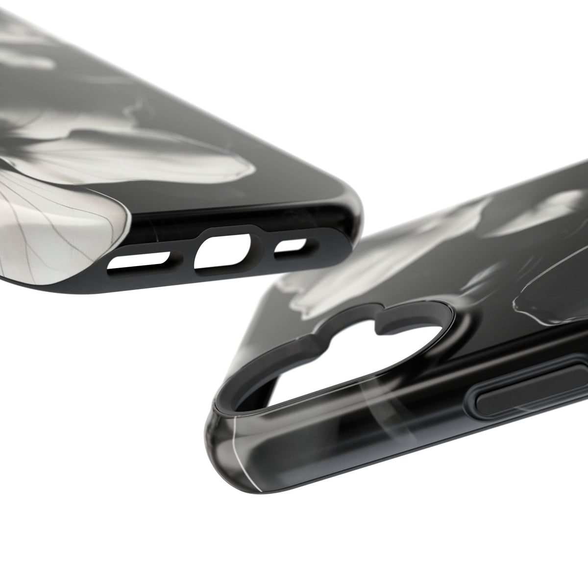 Monochrome Magnolia iPhone MagSafe Case