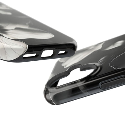 Monochrome Magnolia iPhone MagSafe Case